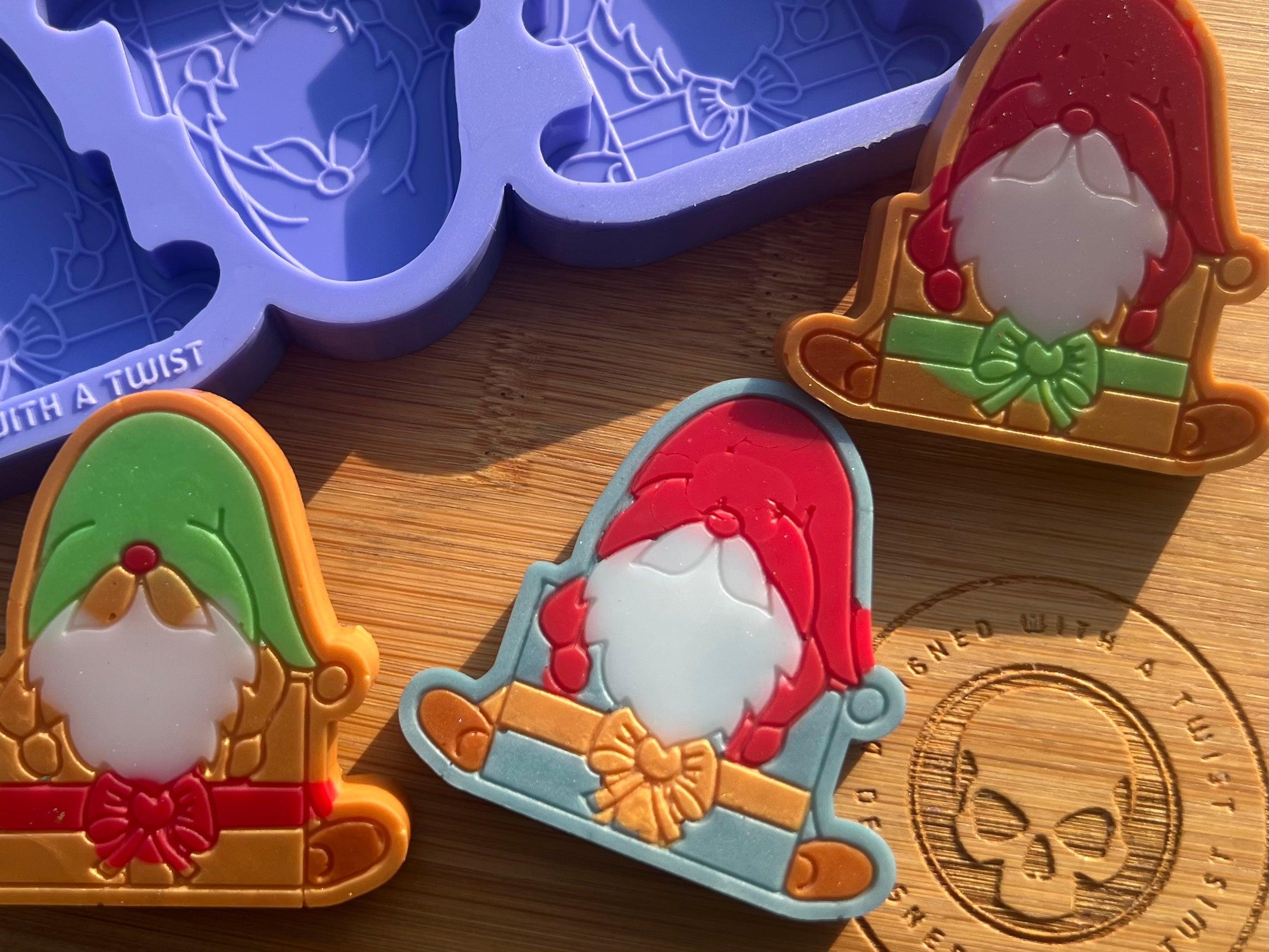 Christmas Gonk Wax Melt Silicone Mold - Designed with a Twist - Top quality silicone molds made in the UK.