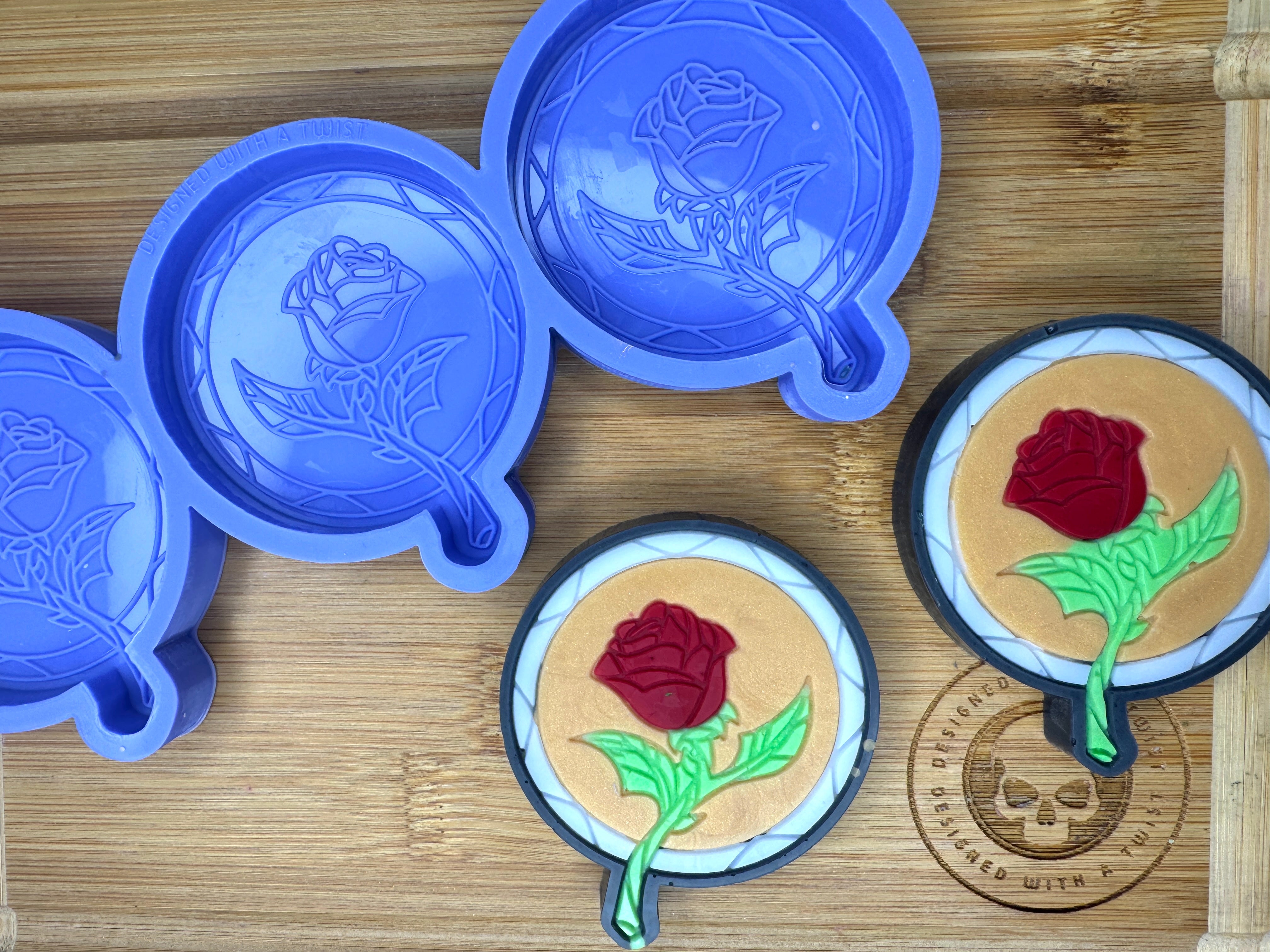 Enchanted Rose Silicone Mold Trio