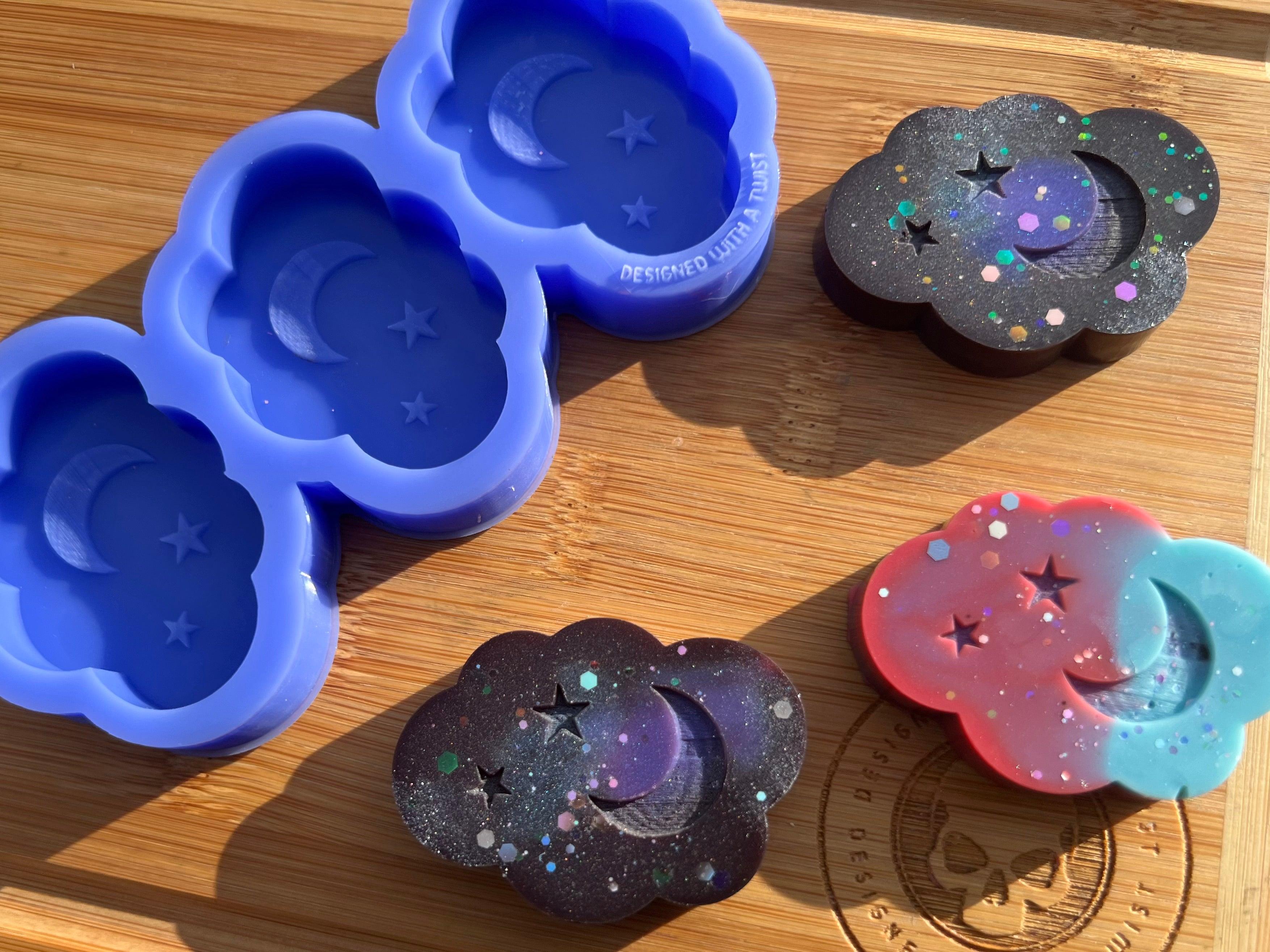 Celestial Clouds Silicone Mold - Designed with a Twist - Top quality silicone molds made in the UK.