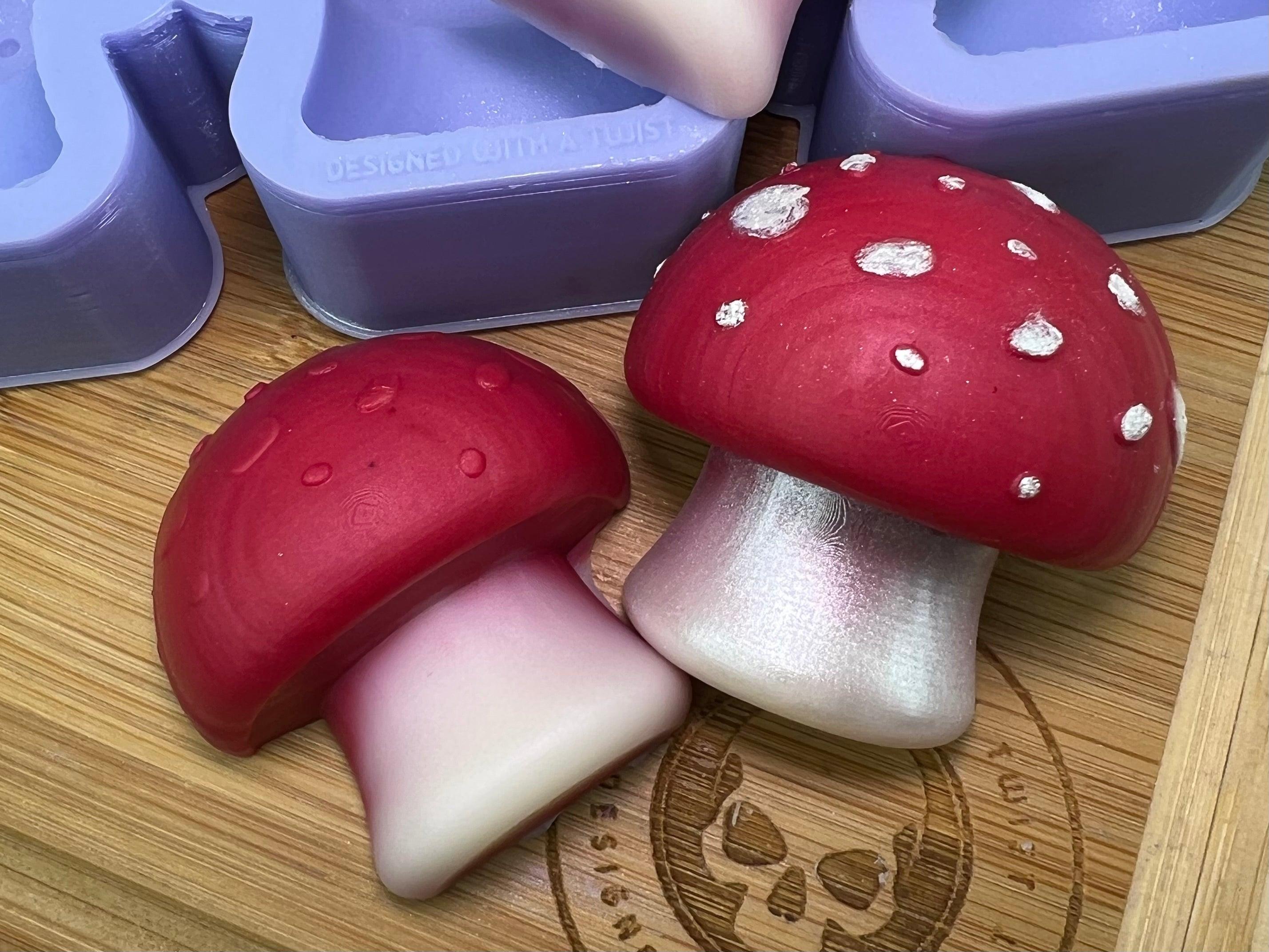 3D Mushroom Wax Melt Silicone Mold - Designed with a Twist - Top quality silicone molds made in the UK.