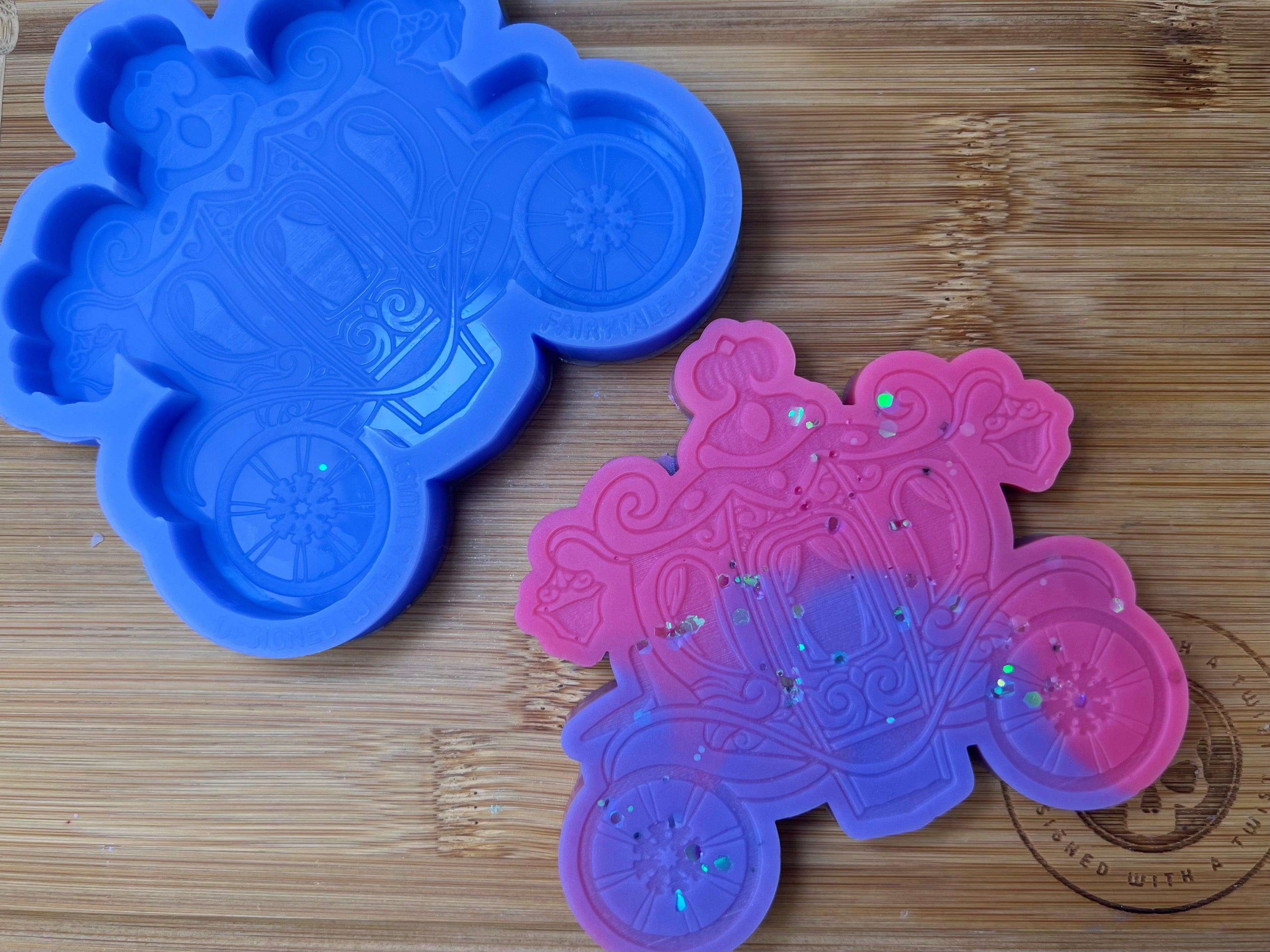 Large Fairytale Carriage Wax Melt Silicone Mold - Designed with a Twist - Top quality silicone molds made in the UK.