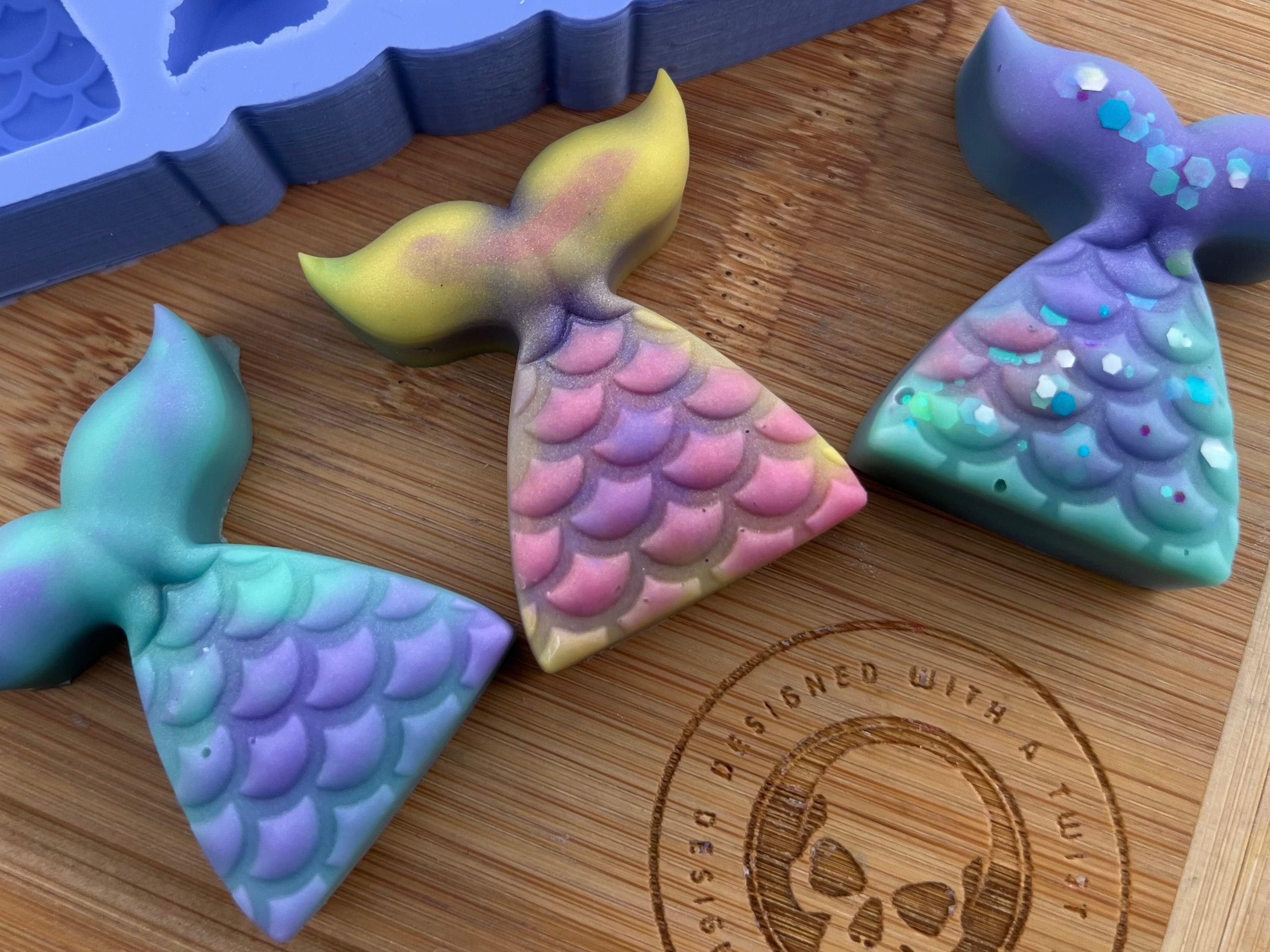 Mermaid Tail Wax Melt Silicone Mold Designed with a Twist