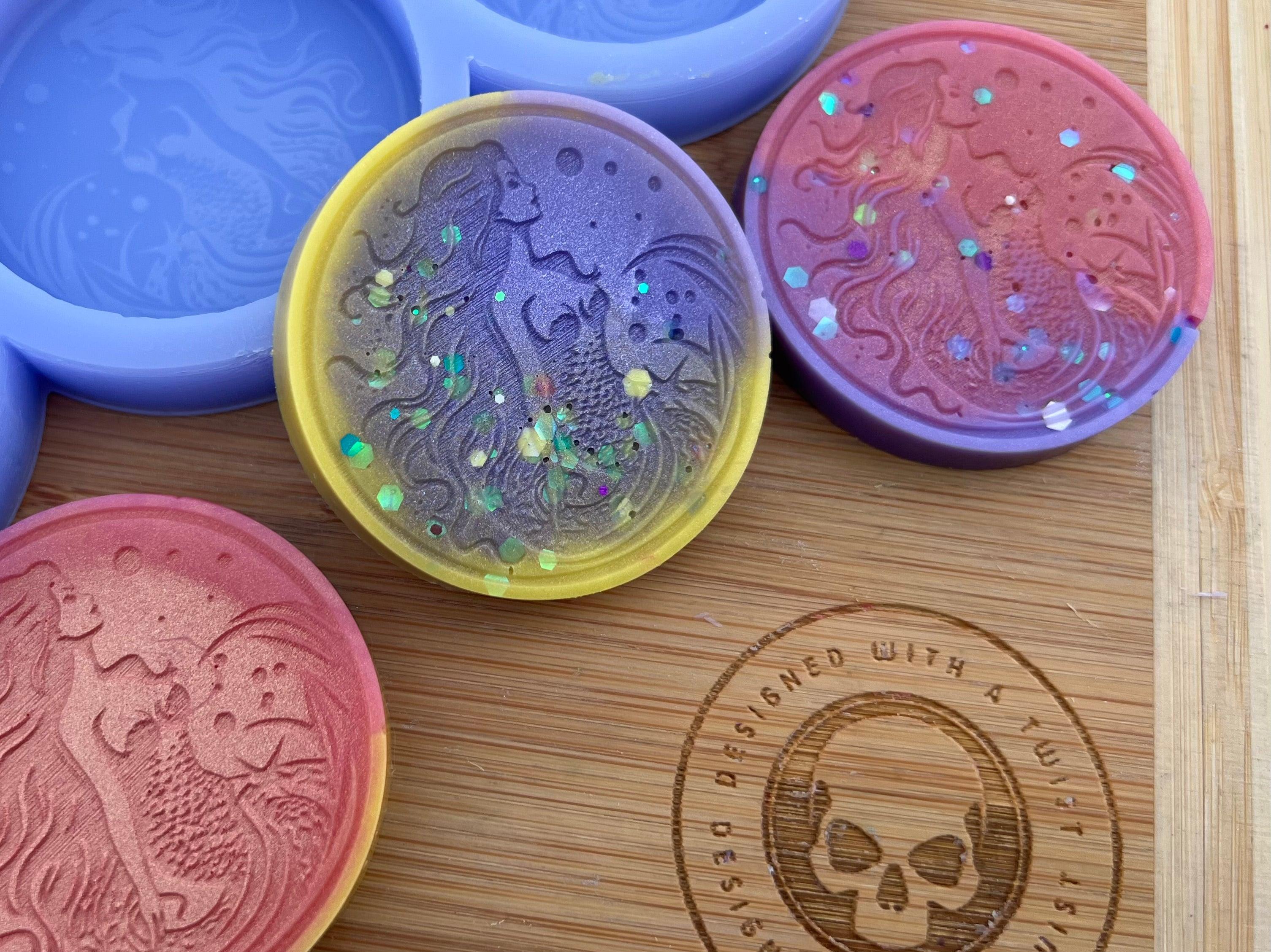 Mermaid Wax Melt Silicone Mold - Designed with a Twist - Top quality silicone molds made in the UK.