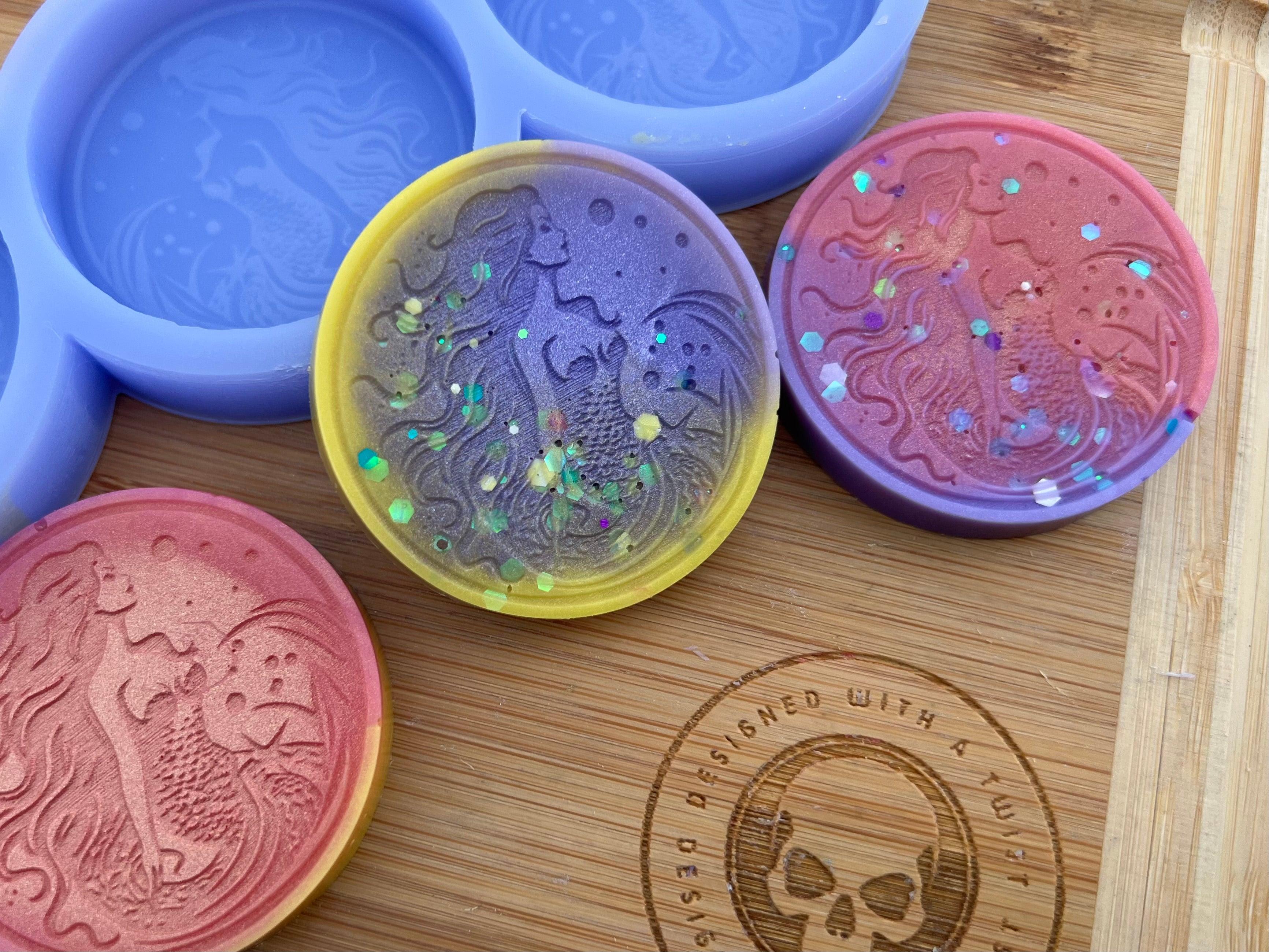 Mermaid Wax Melt Silicone Mold - Designed with a Twist - Top quality silicone molds made in the UK.