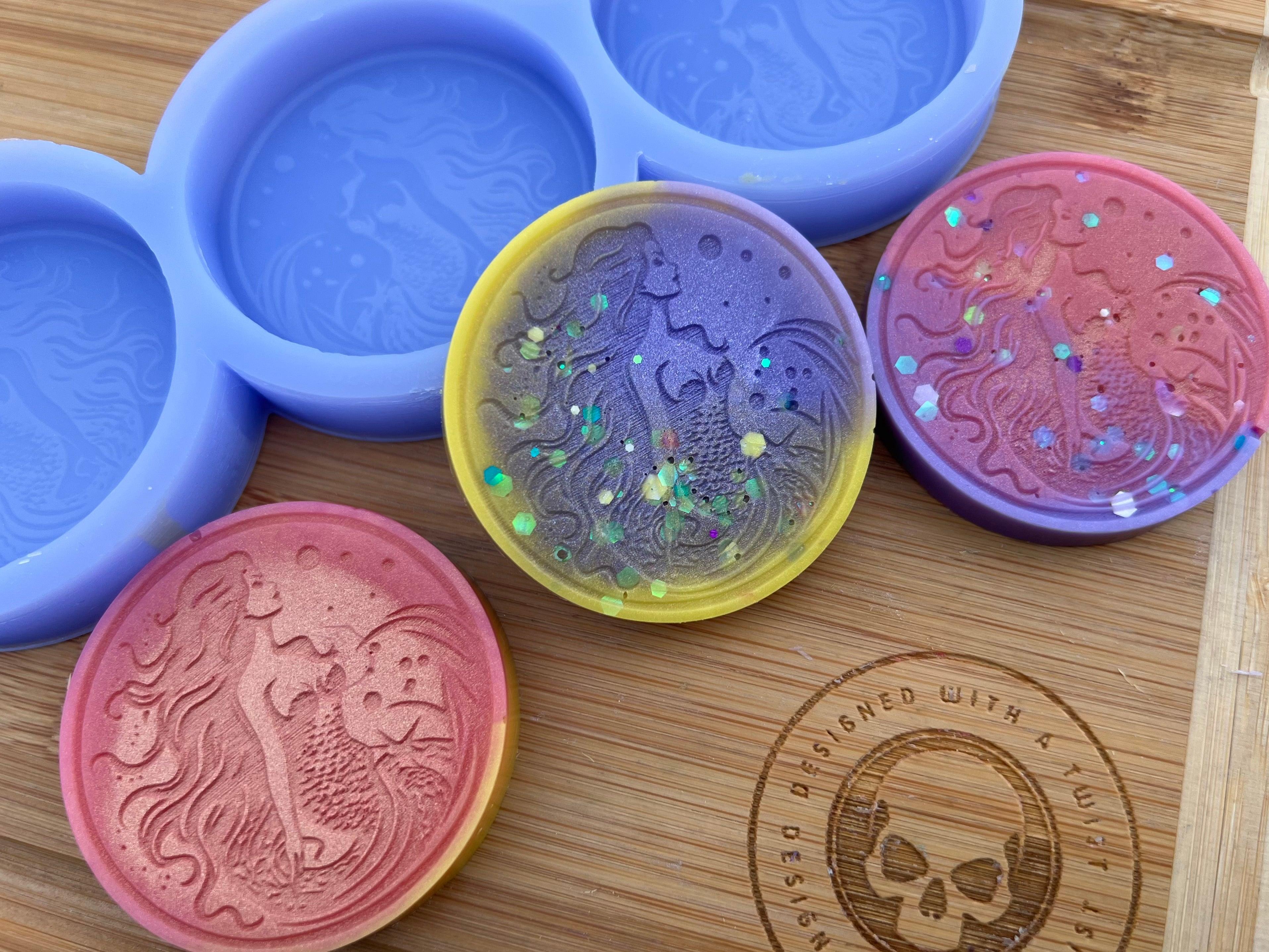 Mermaid Wax Melt Silicone Mold - Designed with a Twist - Top quality silicone molds made in the UK.