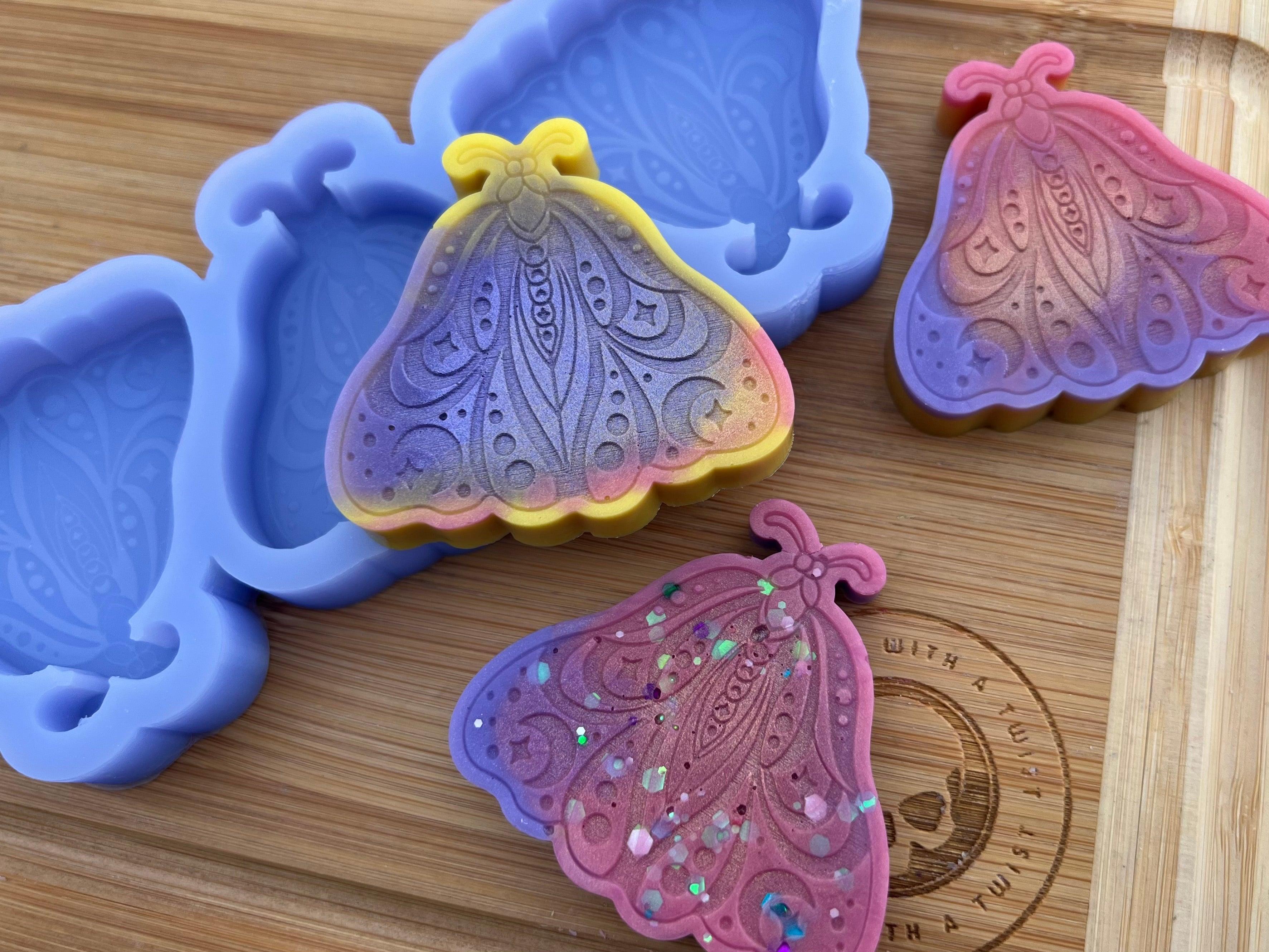 Lunar Moth Wax Melt Silicone Mold - Designed with a Twist - Top quality silicone molds made in the UK.