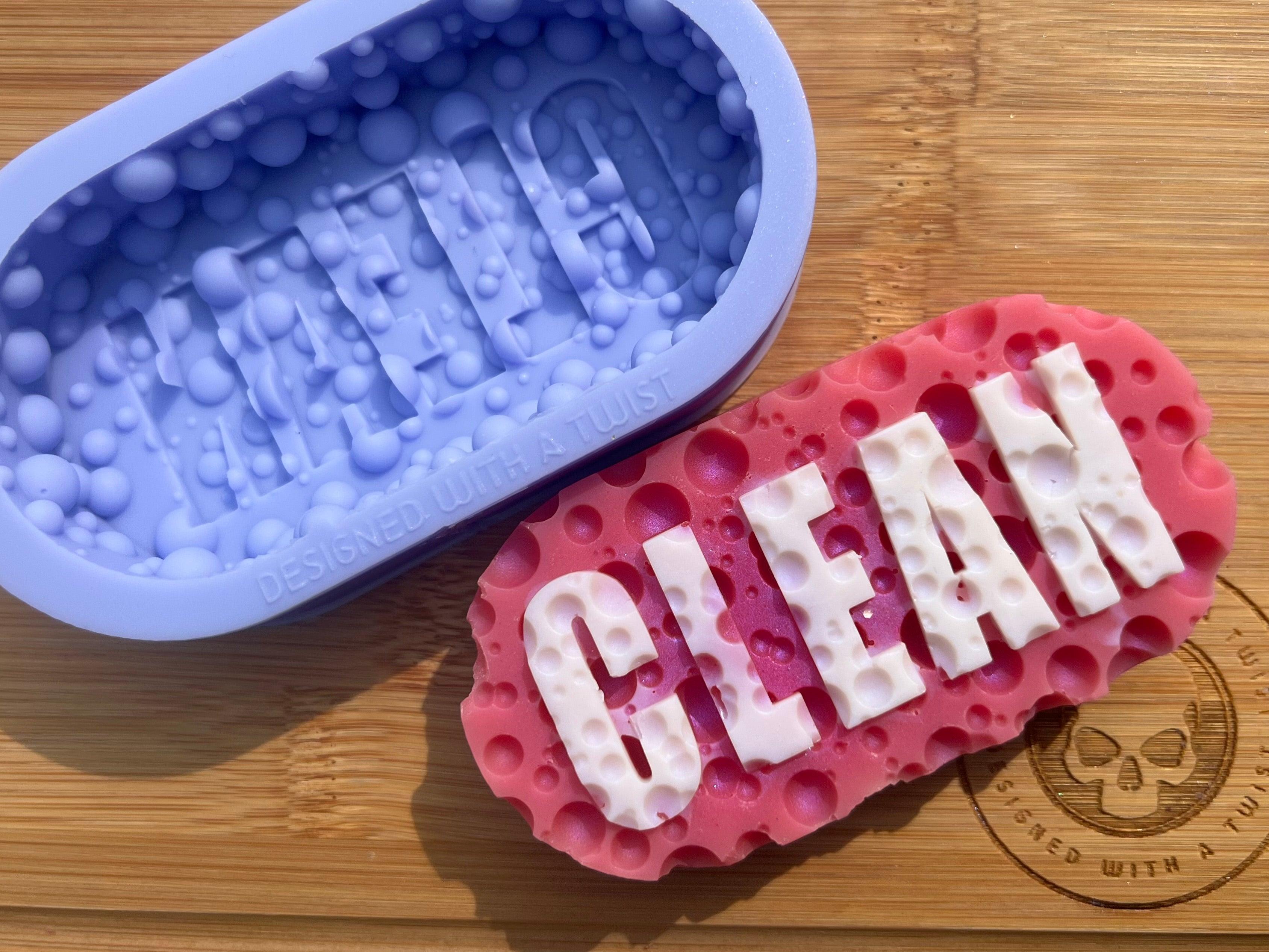 Cleaning Sponge Soap Silicone Mold - Designed with a Twist - Top quality silicone molds made in the UK.