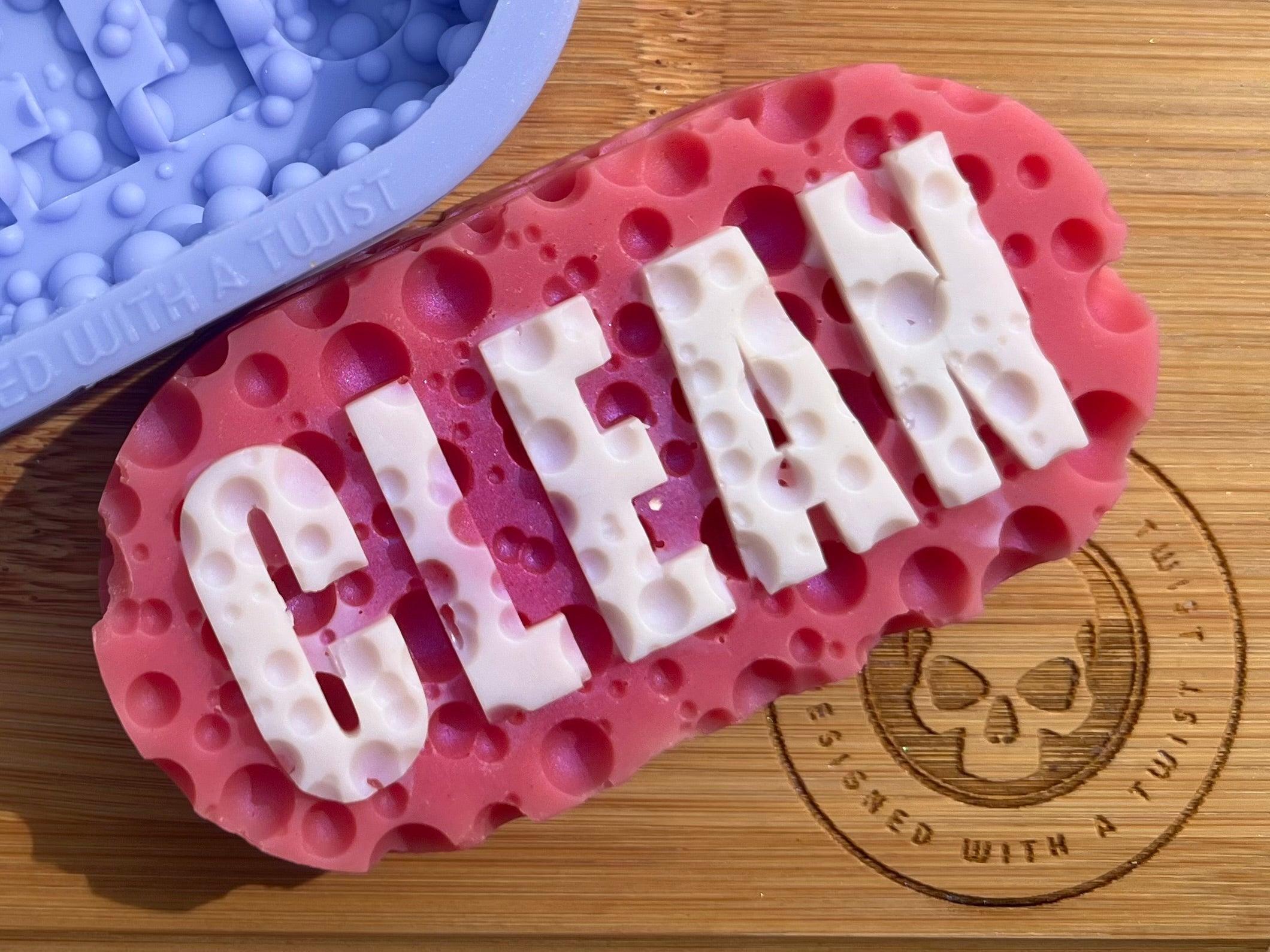 Cleaning Sponge Soap Silicone Mold - Designed with a Twist - Top quality silicone molds made in the UK.