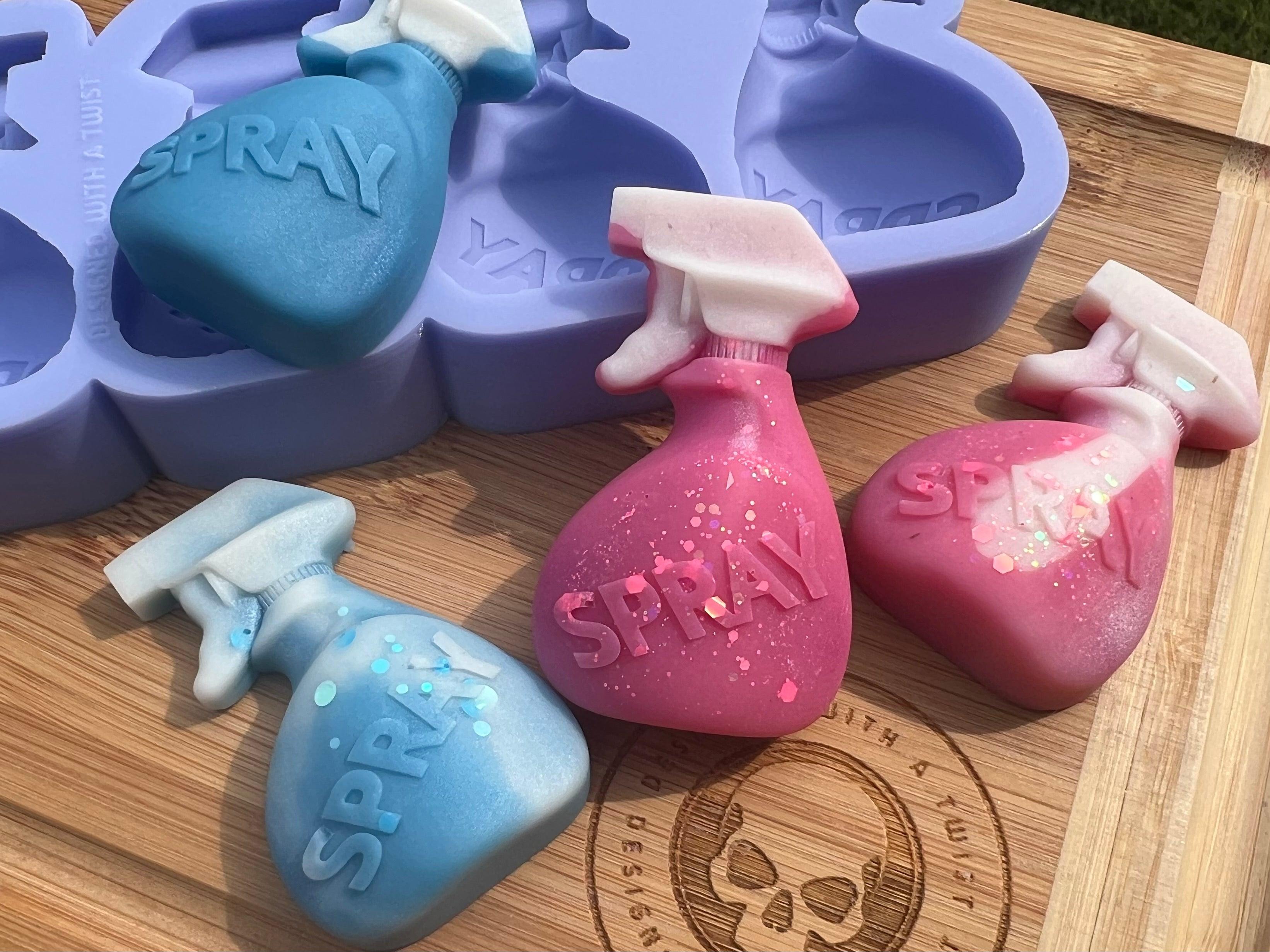 Spray Bottle Wax Melt Silicone Mold - Designed with a Twist - Top quality silicone molds made in the UK.