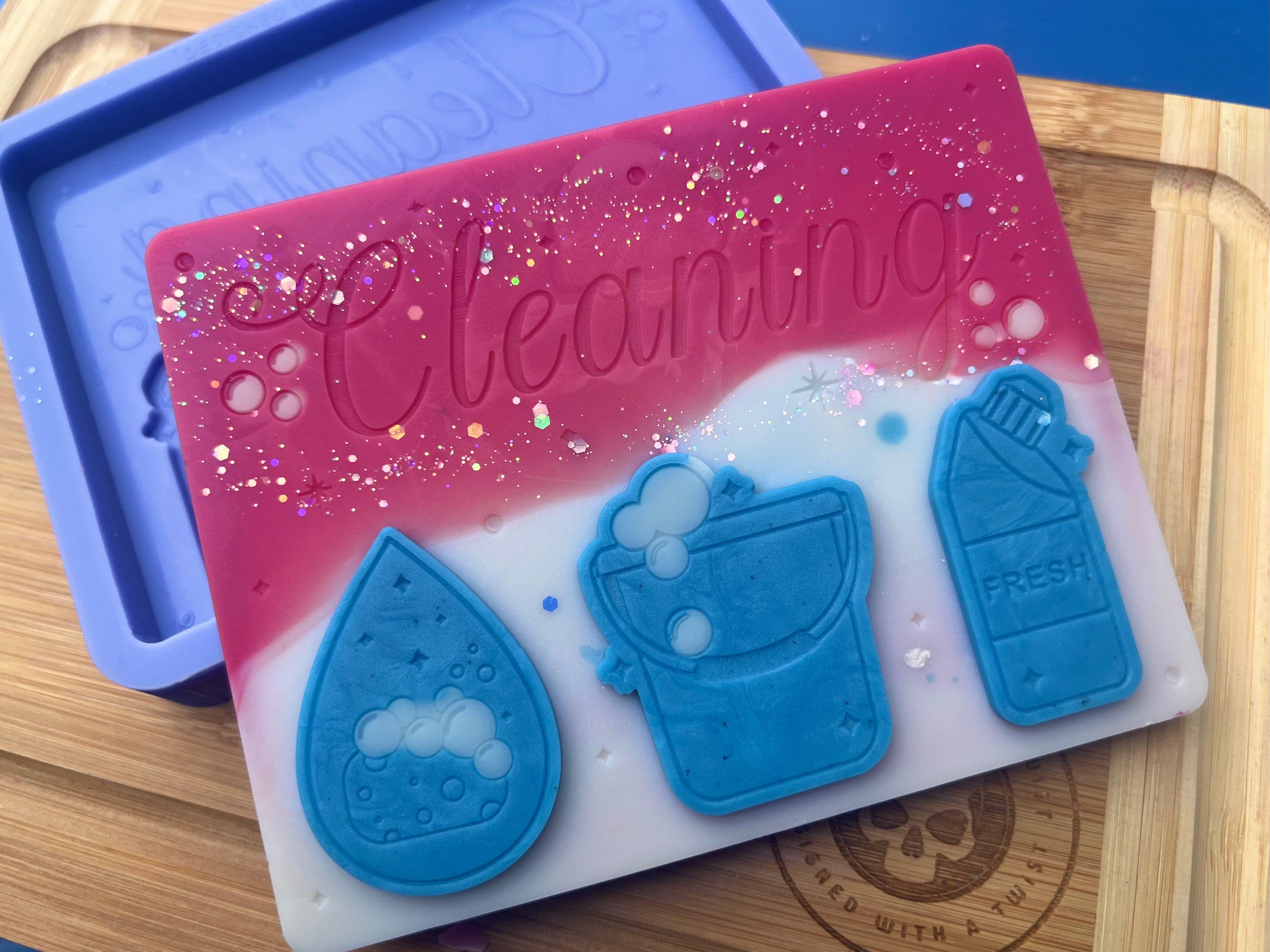 Cleaning Slab Silicone Mold - Designed with a Twist - Top quality silicone molds made in the UK.