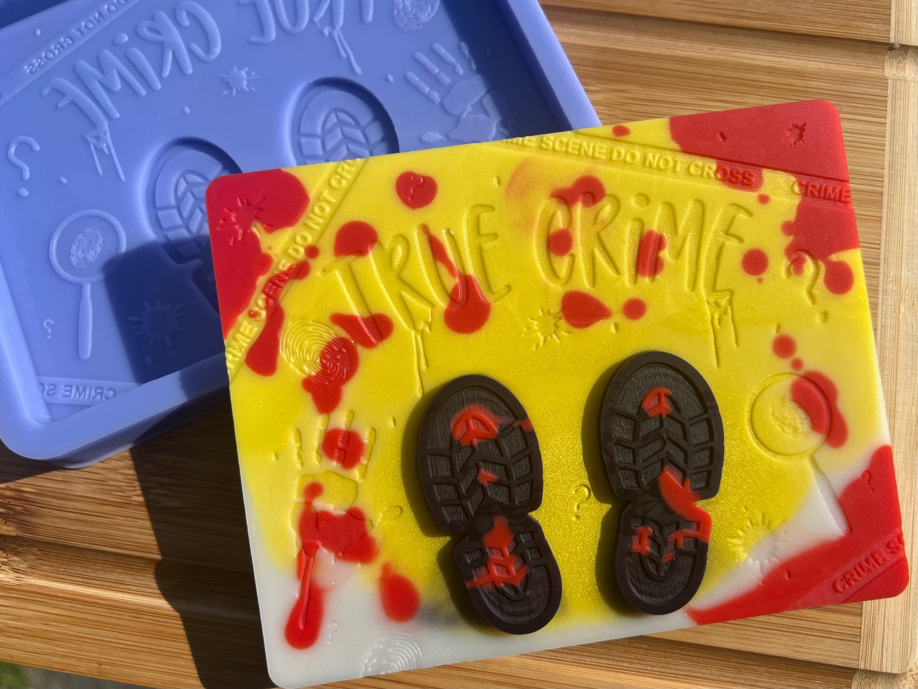 True Crime Slab Silicone Mold - Designed with a Twist - Top quality silicone molds made in the UK.