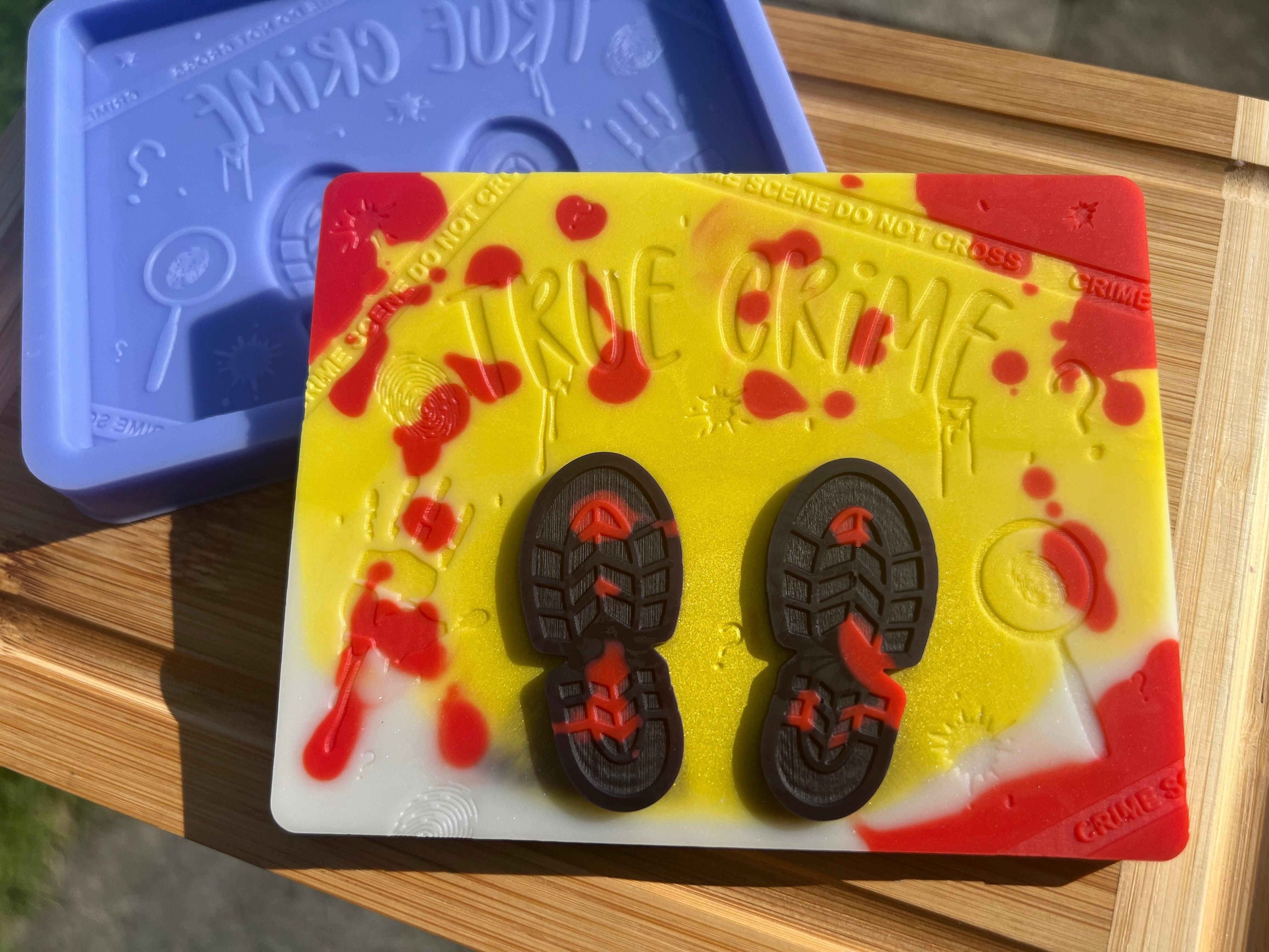 True Crime Slab Silicone Mold - Designed with a Twist - Top quality silicone molds made in the UK.