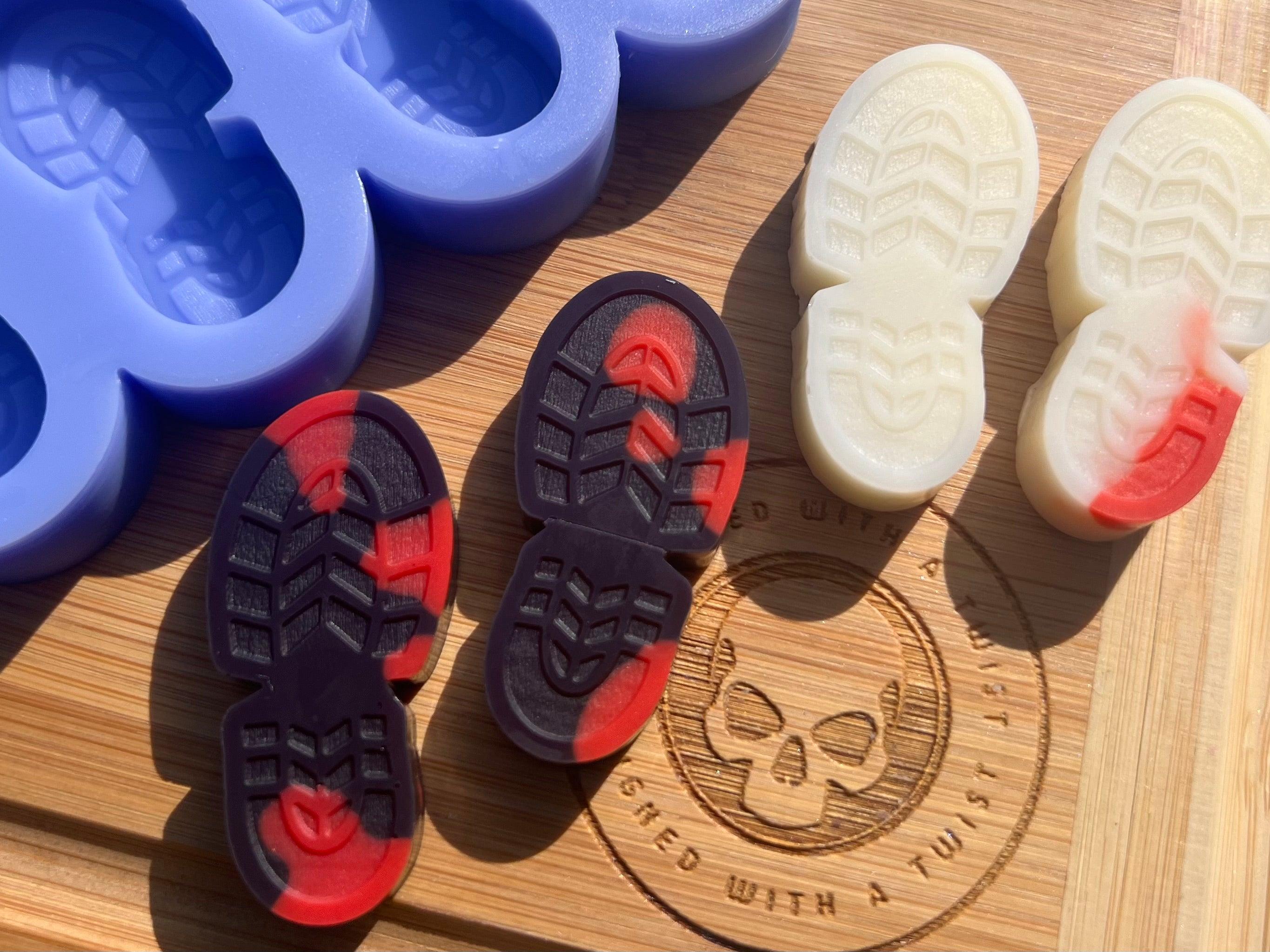 Foot Print Wax Melt Silicone Mold - Designed with a Twist - Top quality silicone molds made in the UK.
