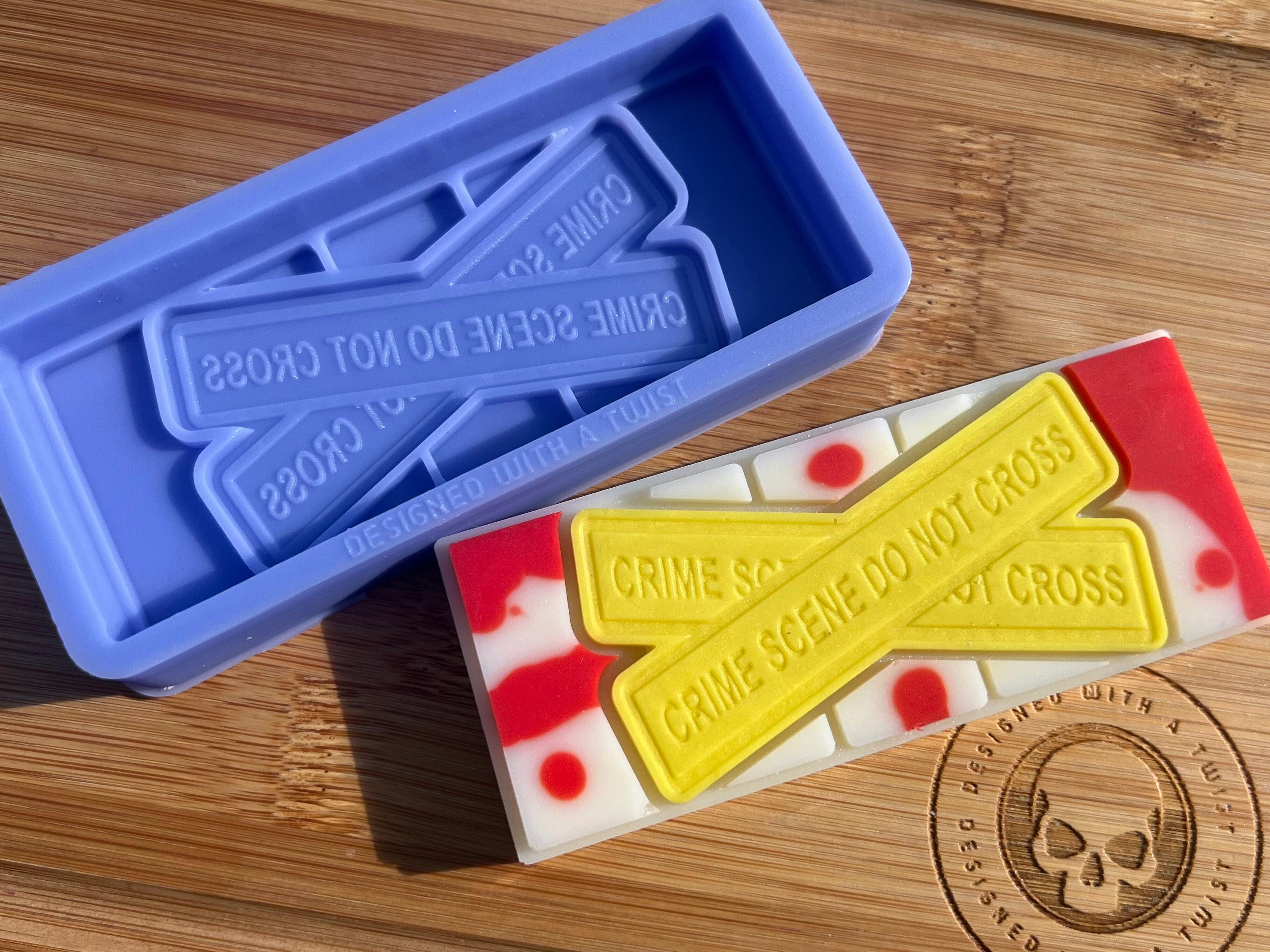 Crime Scene Snapbar Silicone Mold - Designed with a Twist - Top quality silicone molds made in the UK.