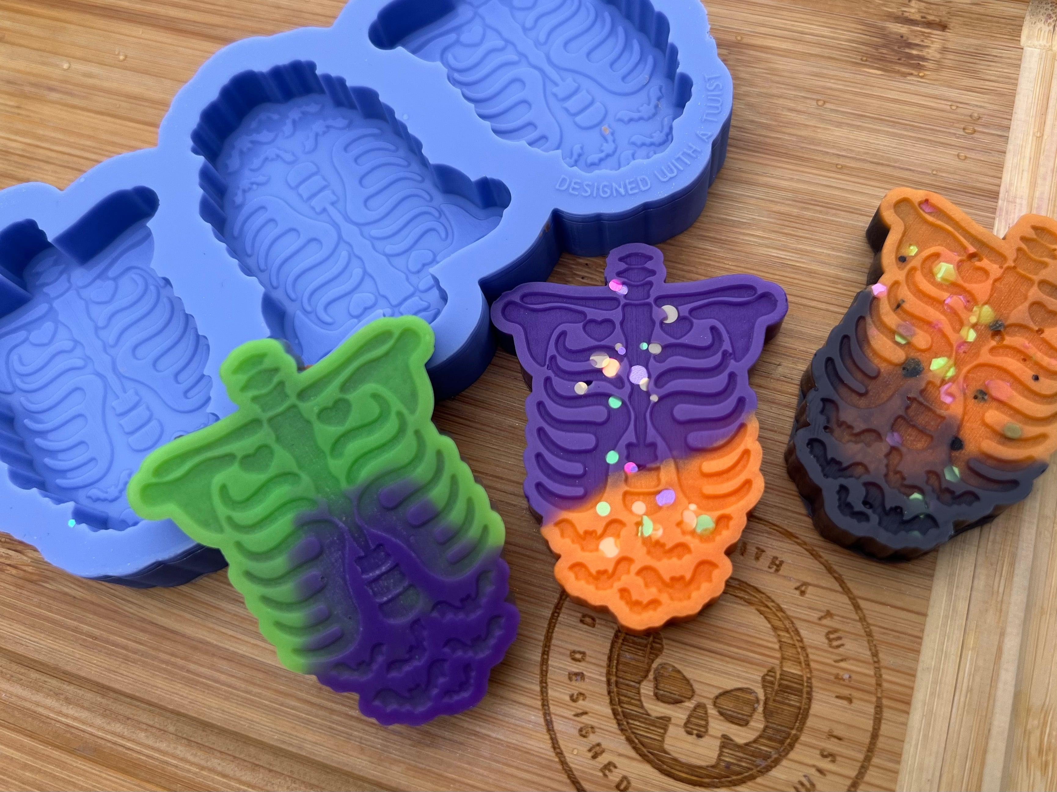 Ribcage Wax Melt Silicone Mold - Designed with a Twist - Top quality silicone molds made in the UK.