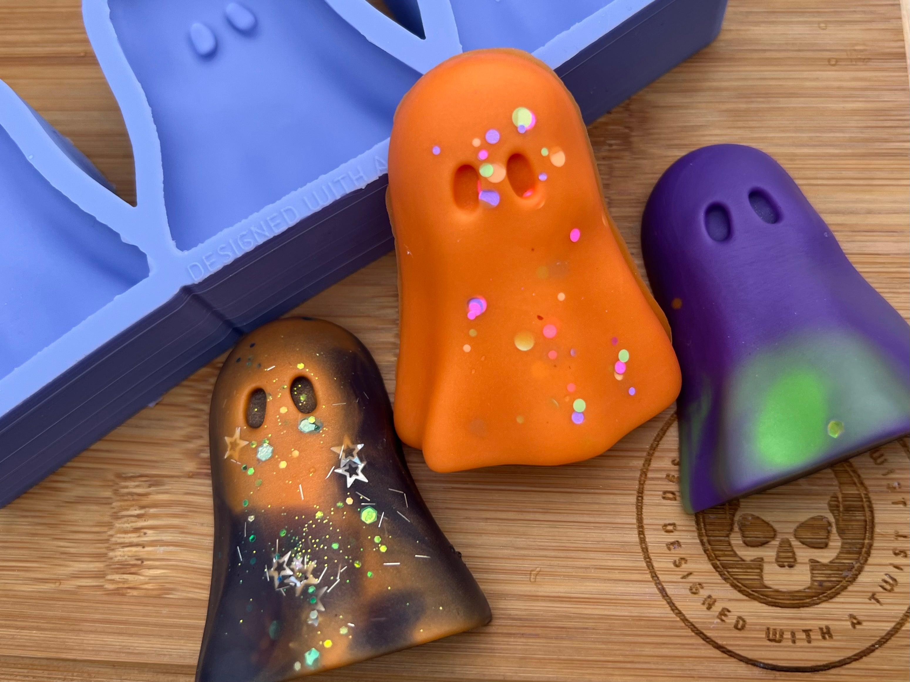 Ghost Wax Melt Silicone Mold - Flat Back - Designed with a Twist - Top quality silicone molds made in the UK.