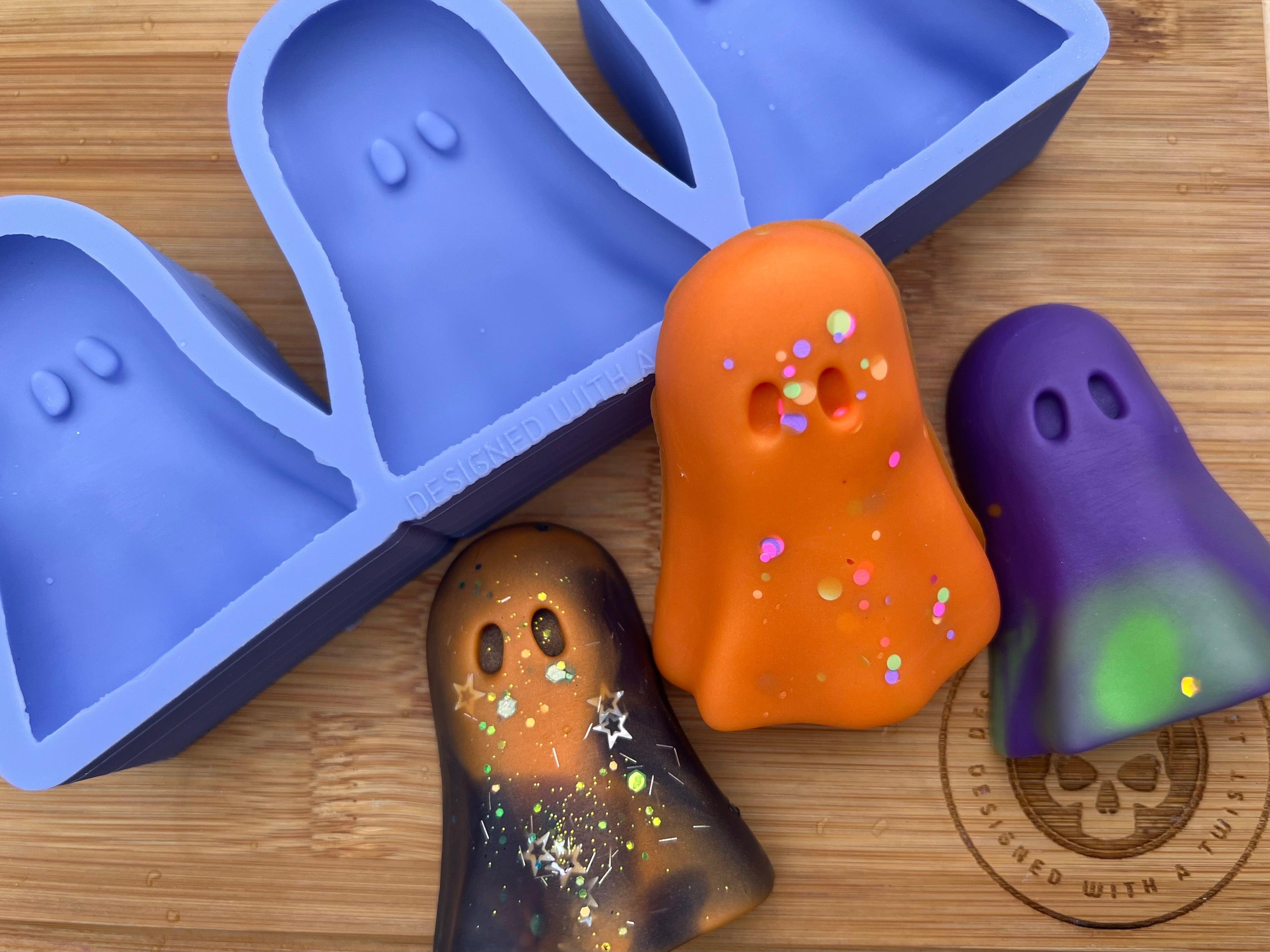 Ghost Wax Melt Silicone Mold - Flat Back - Designed with a Twist - Top quality silicone molds made in the UK.