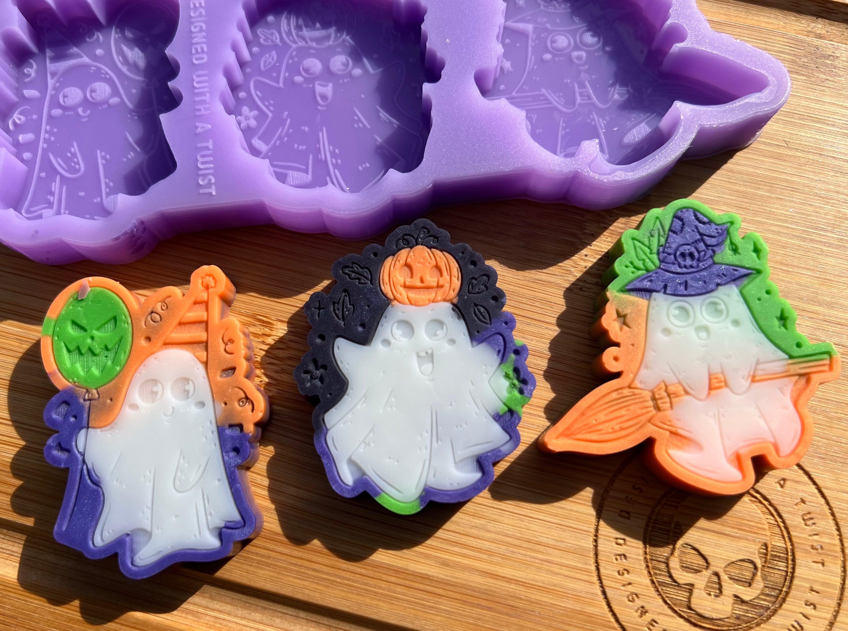 Spooky Cuties Wax Melt Silicone Mold - Designed with a Twist - Top quality silicone molds made in the UK.