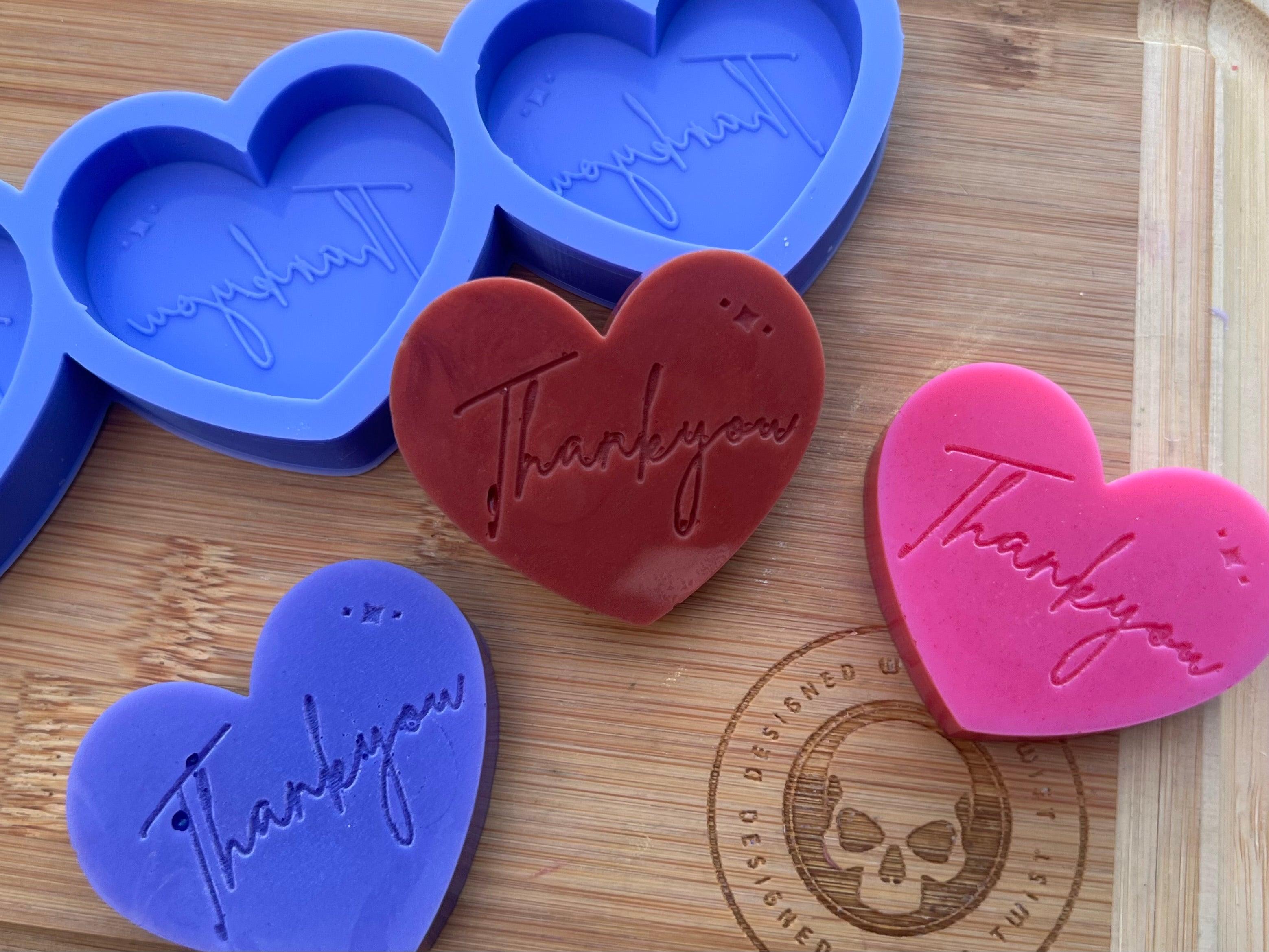 Heart Sample Wax Melt Silicone Mold - Designed with a Twist - Top quality silicone molds made in the UK.