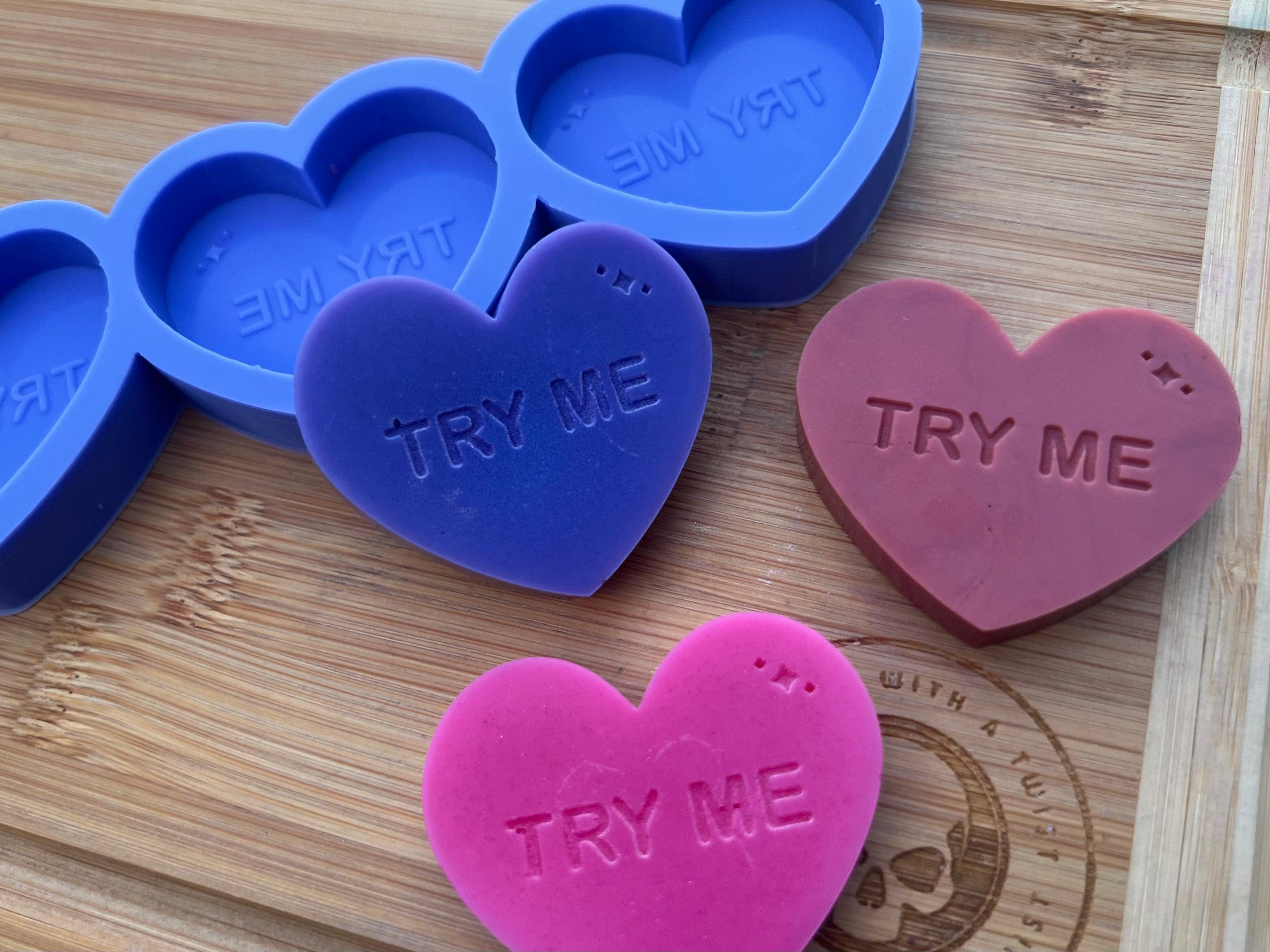 Heart Sample Wax Melt Silicone Mold - Designed with a Twist - Top quality silicone molds made in the UK.