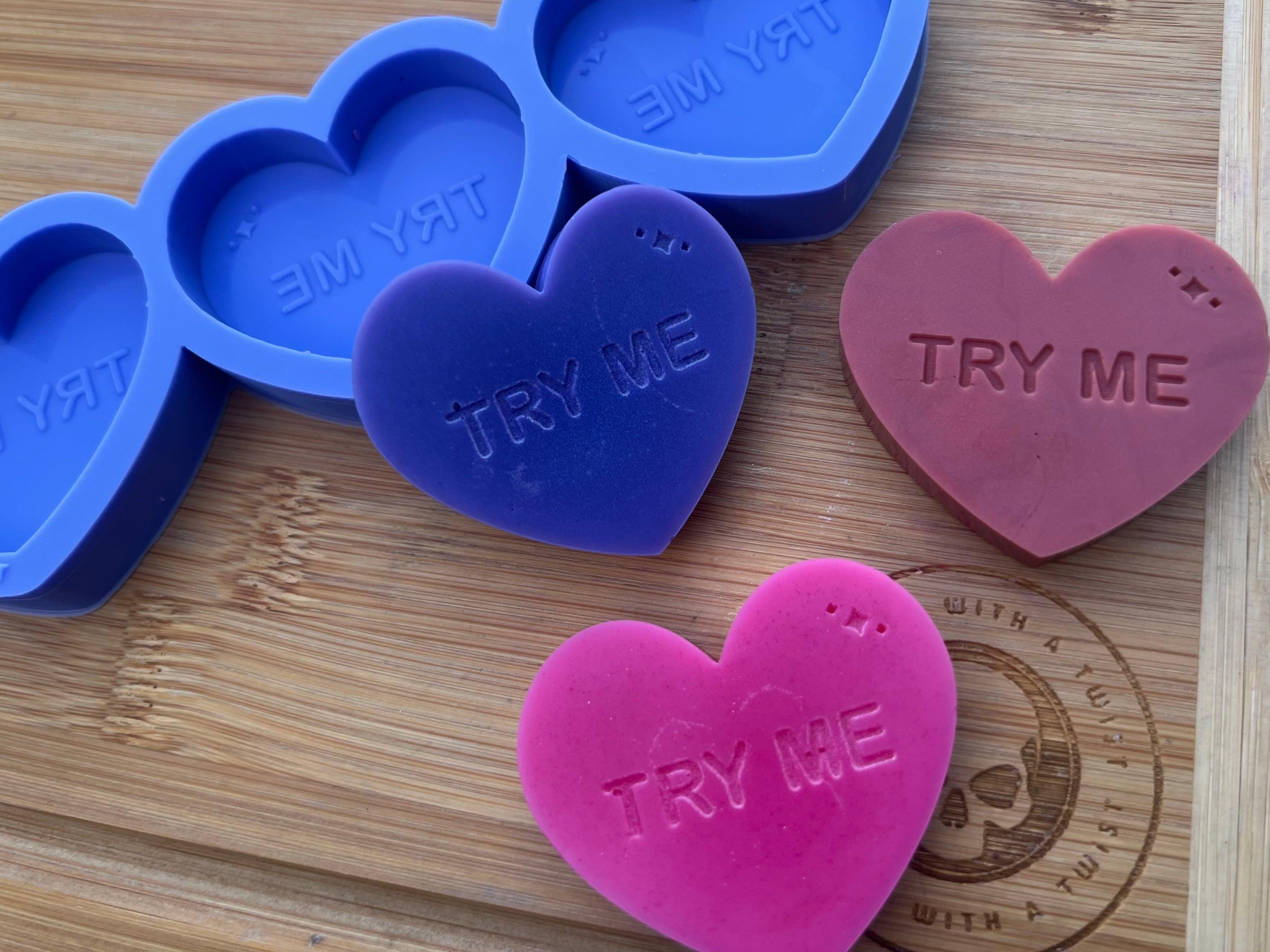 Heart Sample Wax Melt Silicone Mold - Designed with a Twist - Top quality silicone molds made in the UK.