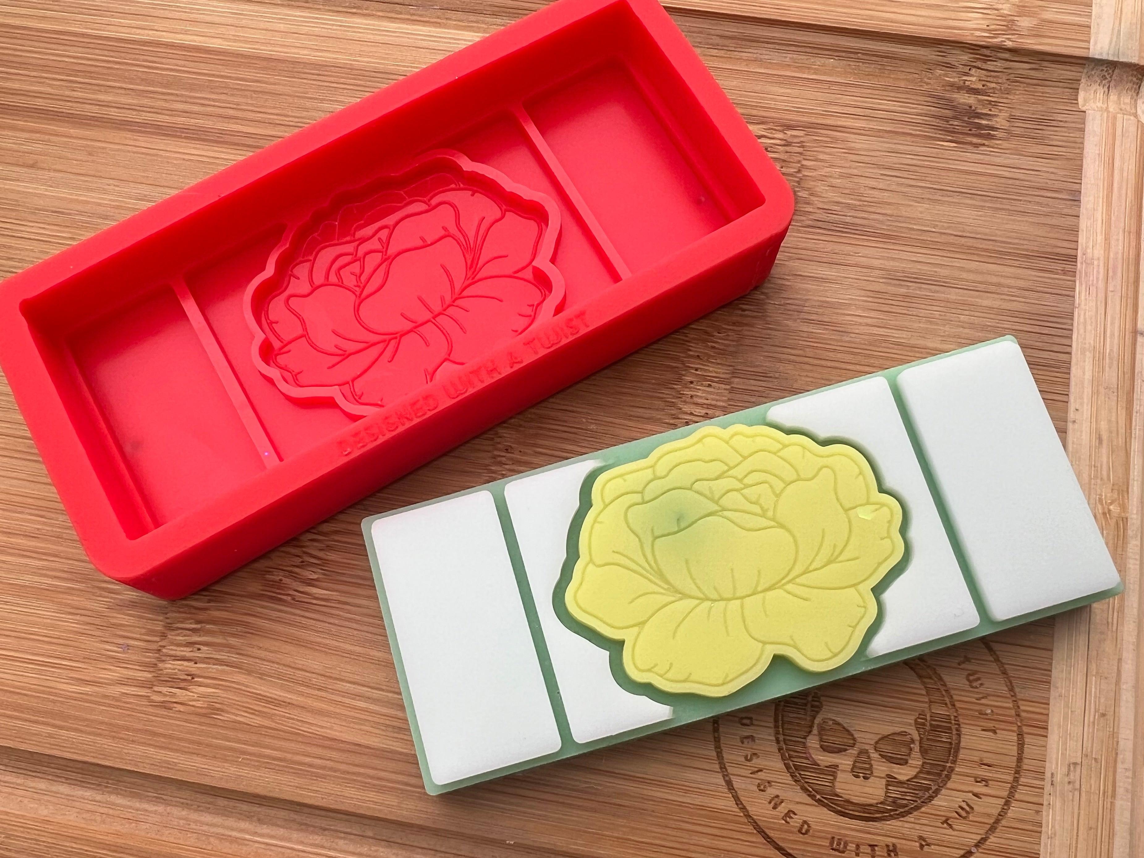 Carnation Flower Snapbar Silicone Mold - Designed with a Twist - Top quality silicone molds made in the UK.