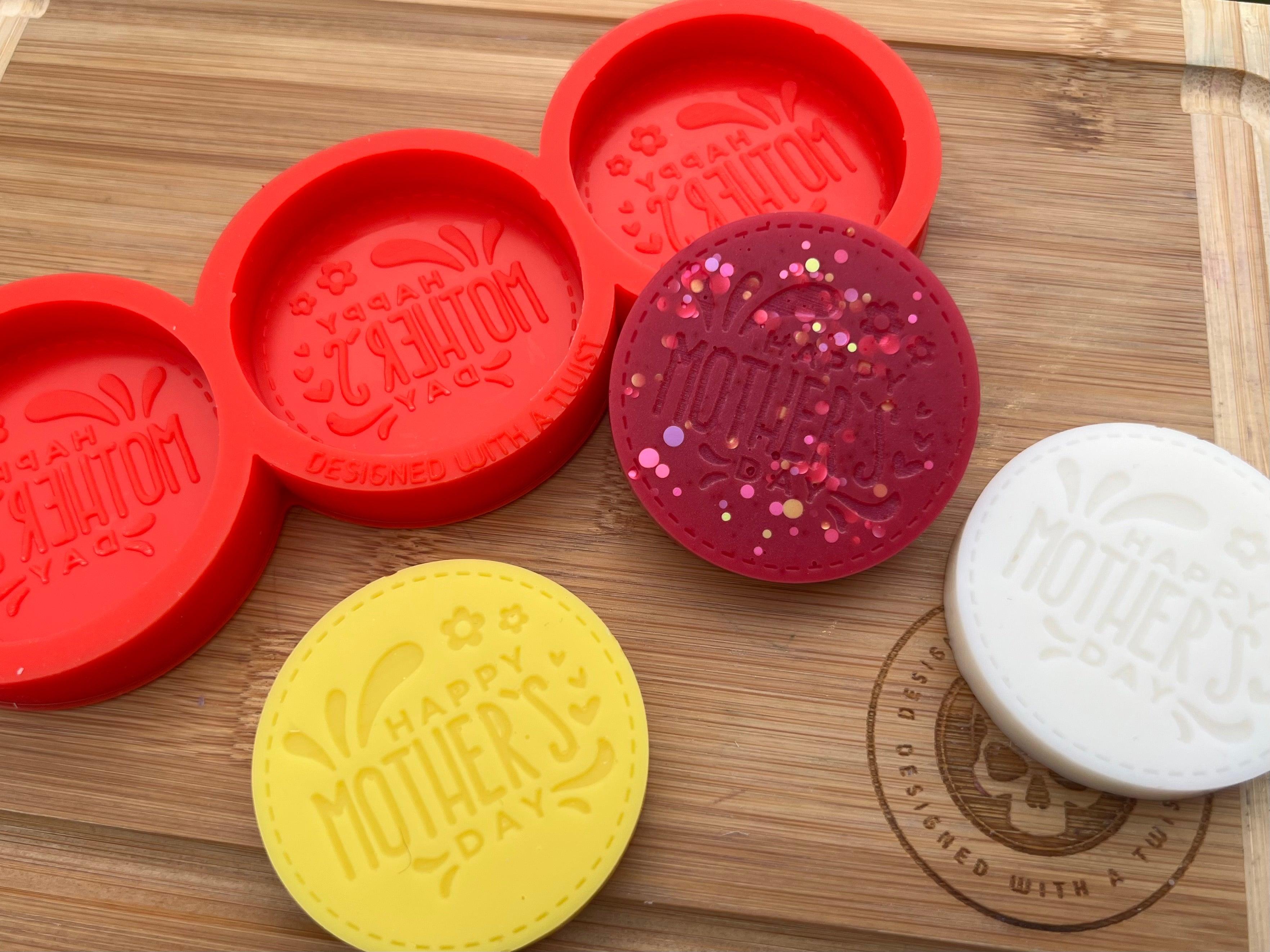 Happy Mothers Day Wax Melt Silicone Mold - Designed with a Twist - Top quality silicone molds made in the UK.