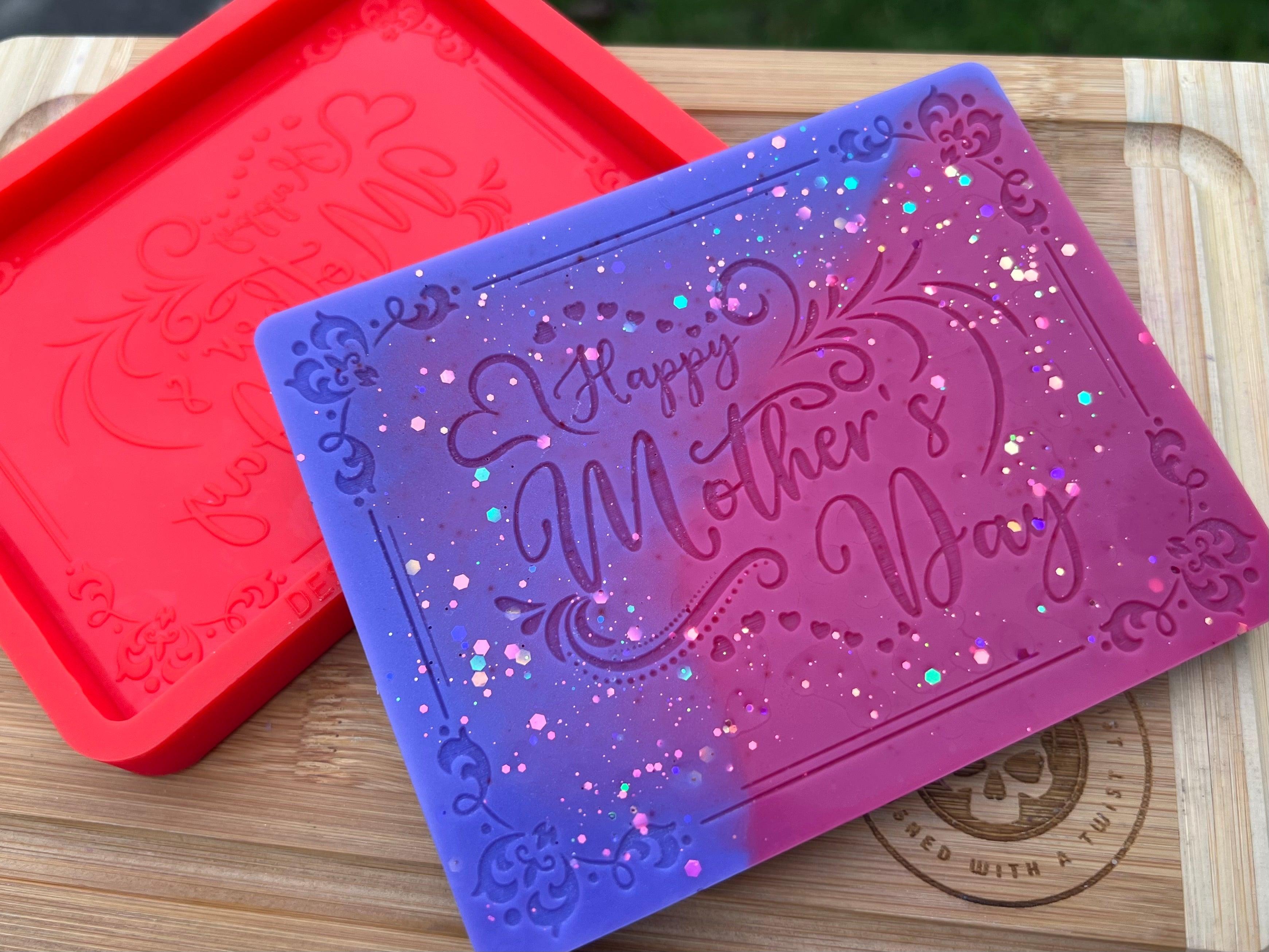 Mothers Day Mini Slab Silicone Mold - Designed with a Twist - Top quality silicone molds made in the UK.