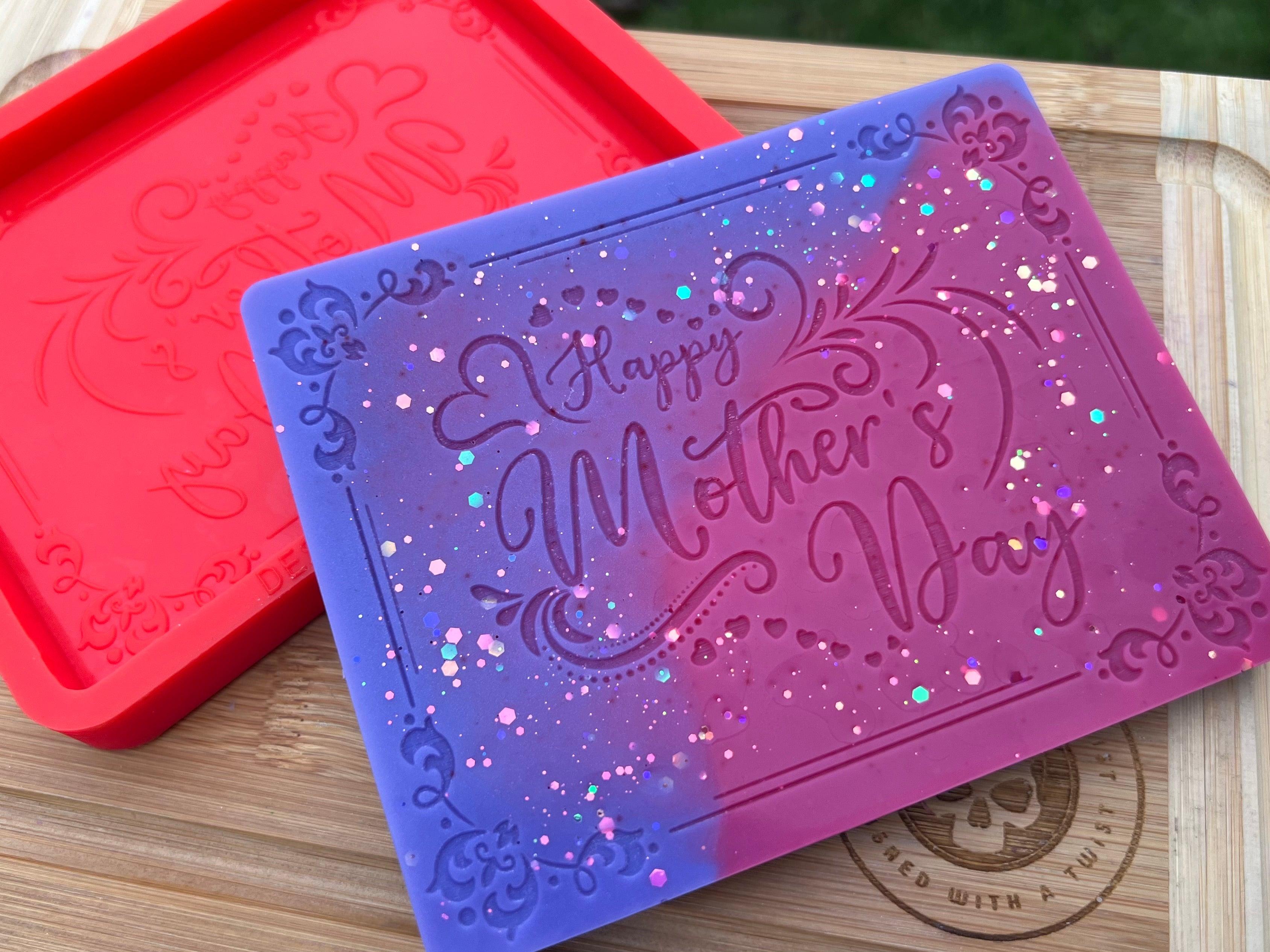 Mothers Day Mini Slab Silicone Mold - Designed with a Twist - Top quality silicone molds made in the UK.