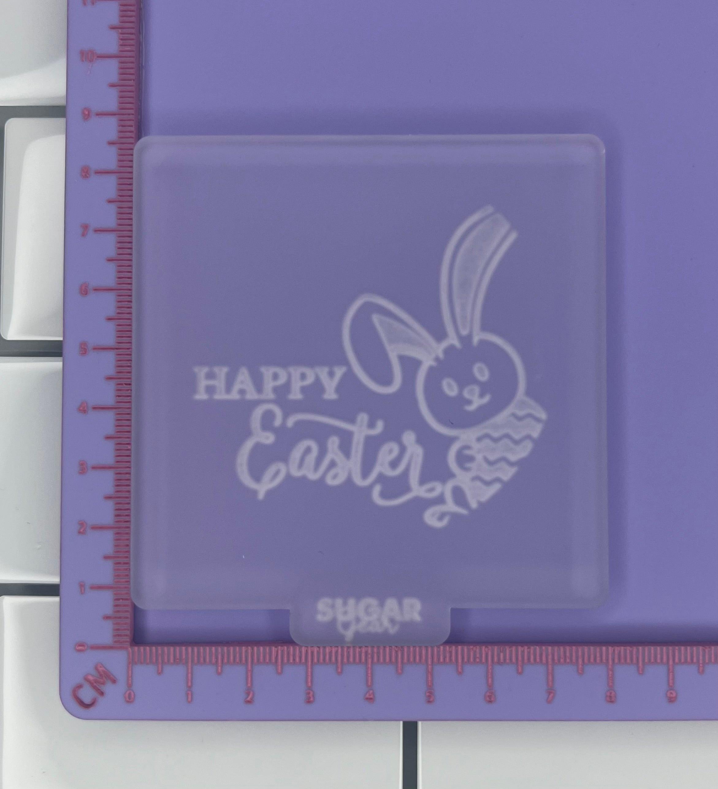 Easter Stamp (Design 1), Easter Fondant/Clay Stamp. - Designed with a Twist - Top quality silicone molds made in the UK.