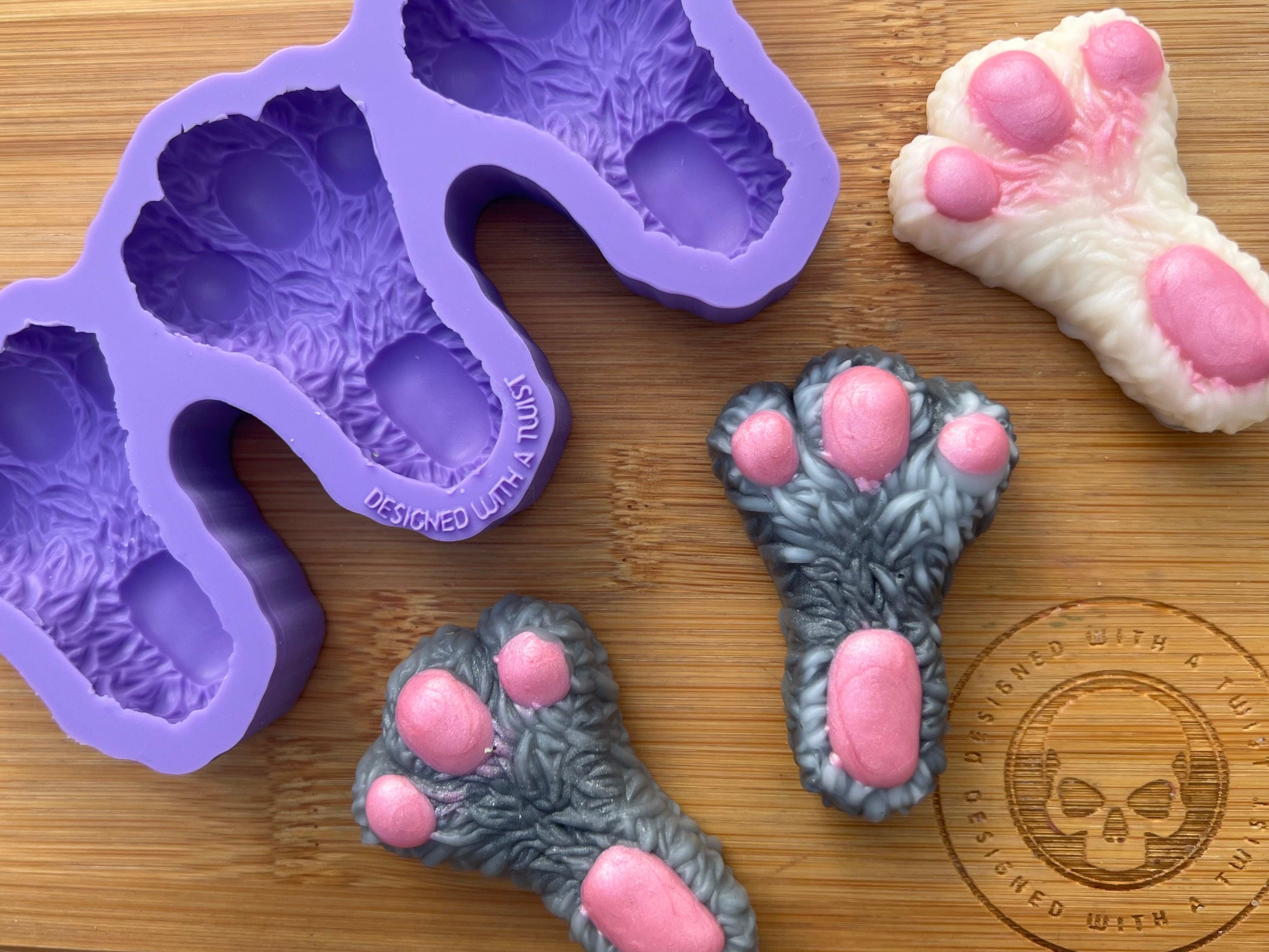 Rabbit Foot Wax Melt Silicone Mold - Designed with a Twist - Top quality silicone molds made in the UK.