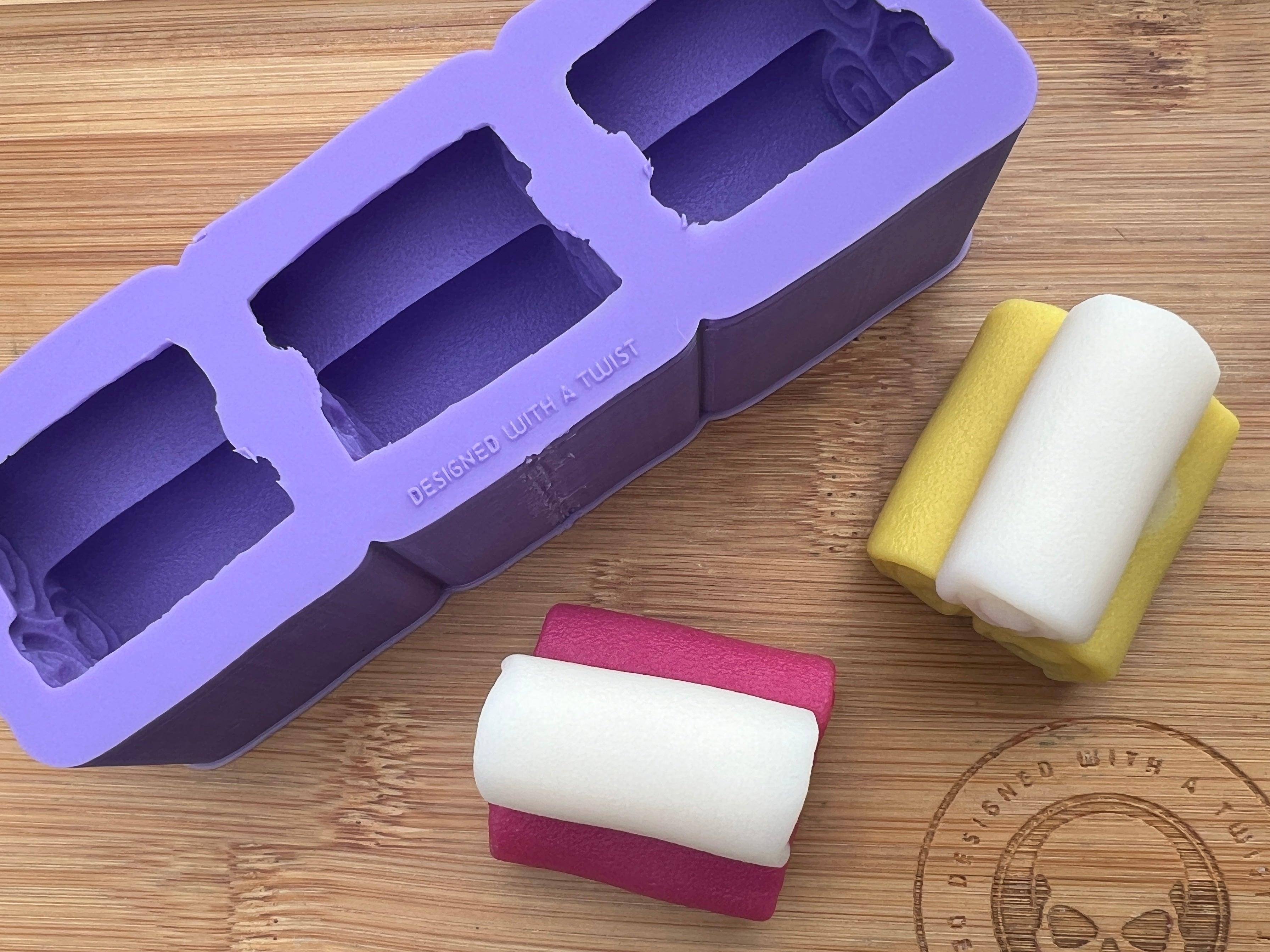 3D Towel Roll Silicone Mold - Designed with a Twist - Top quality silicone molds made in the UK.