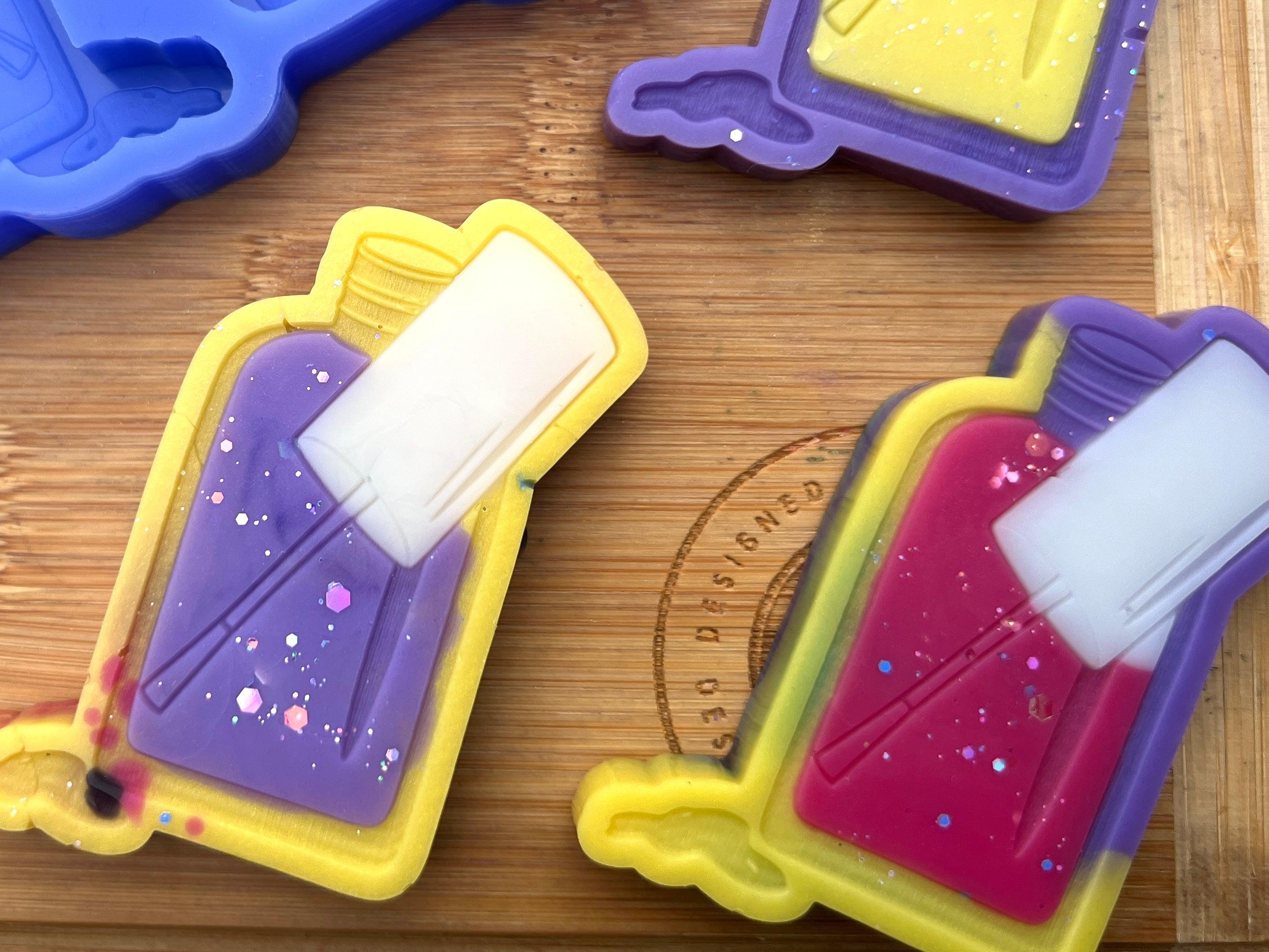 Nail Polish Bottle Silicone Mold - Designed with a Twist - Top quality silicone molds made in the UK.