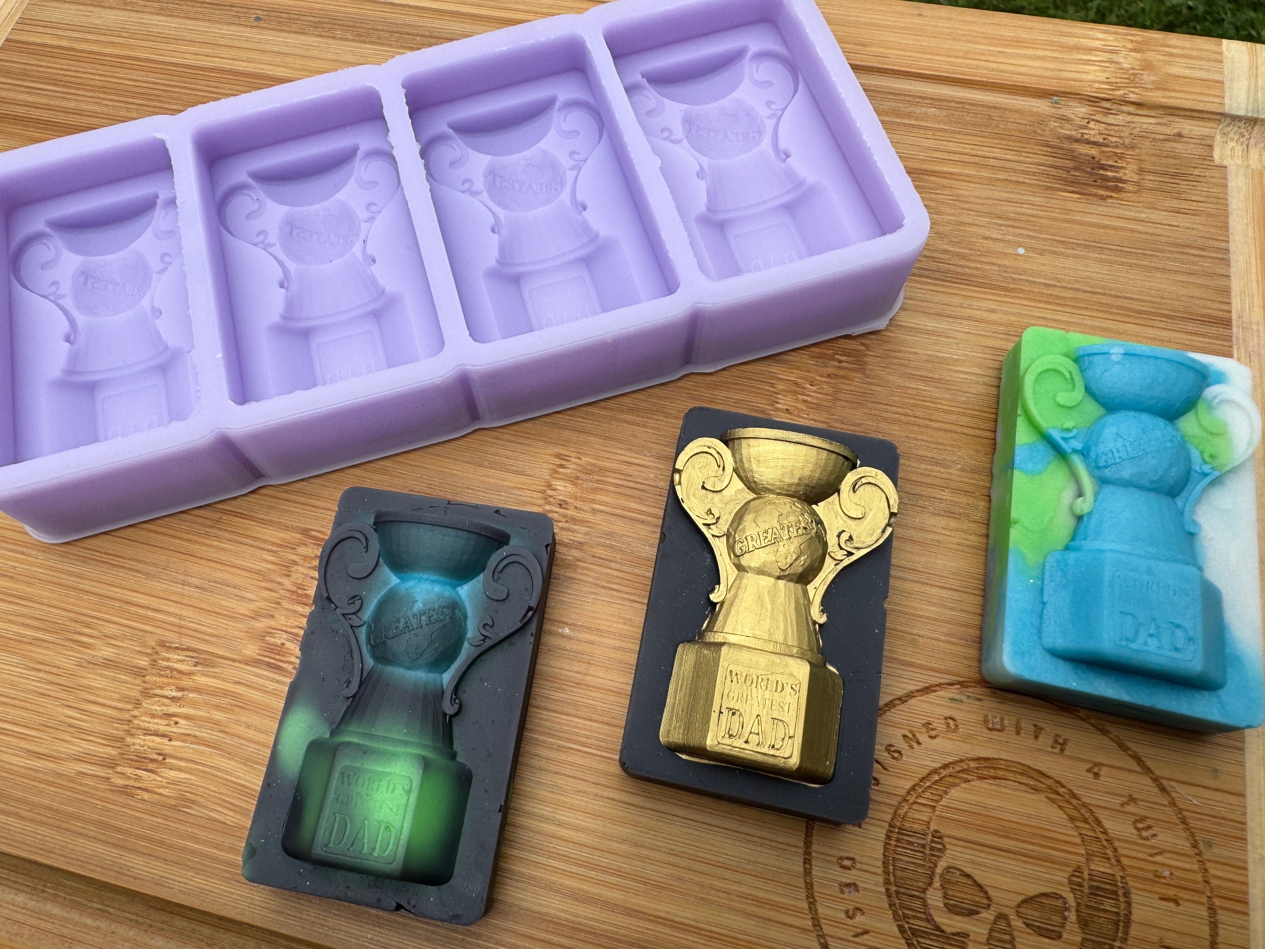 Greatest Dad Trophy Silicone Mold - HoBa Edition