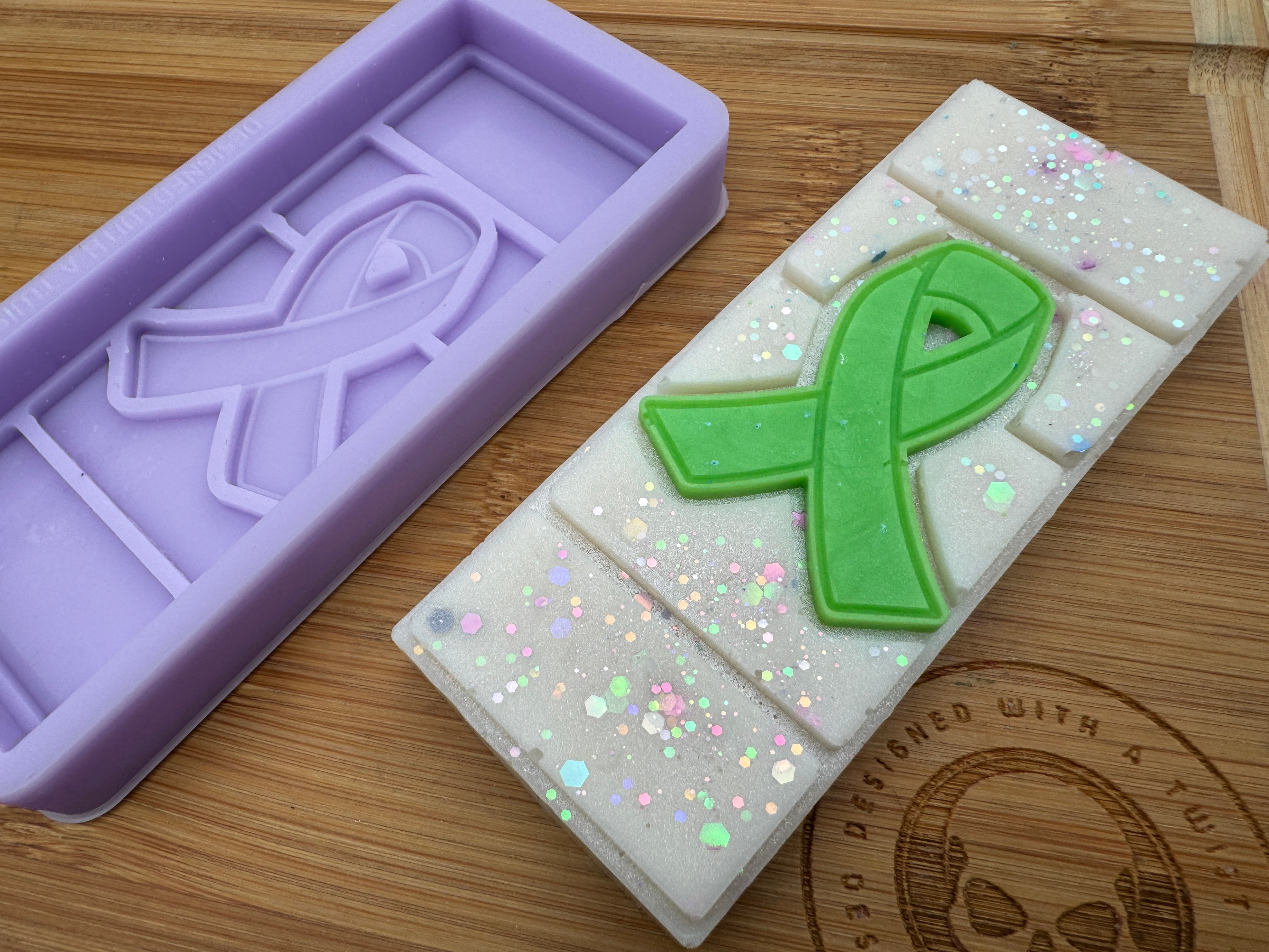 Awareness Ribbon Snapbar Silicone Mold