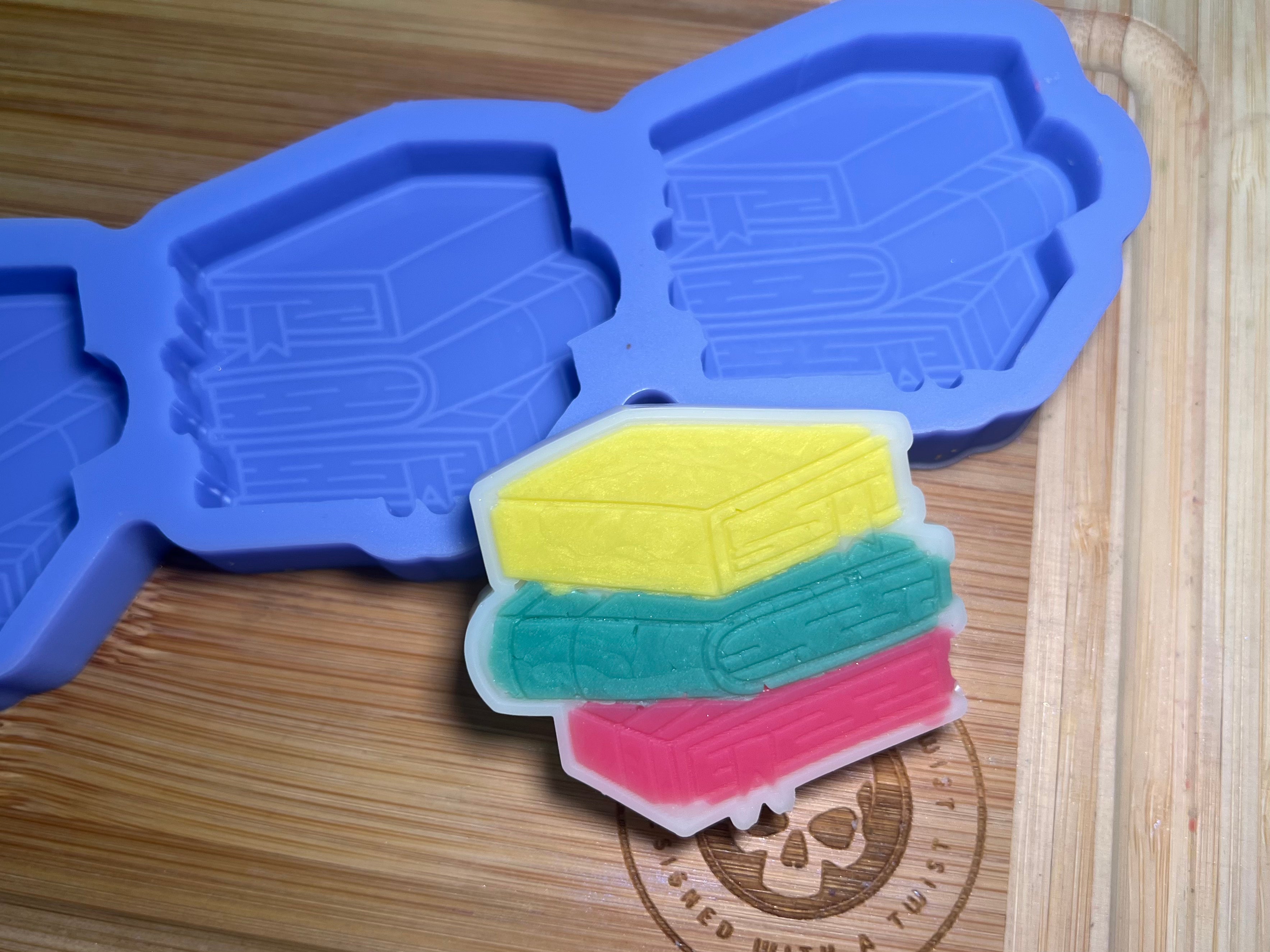 Fairytale Book Stack Wax Melt Silicone Mold - Designed with a Twist - Top quality silicone molds made in the UK.