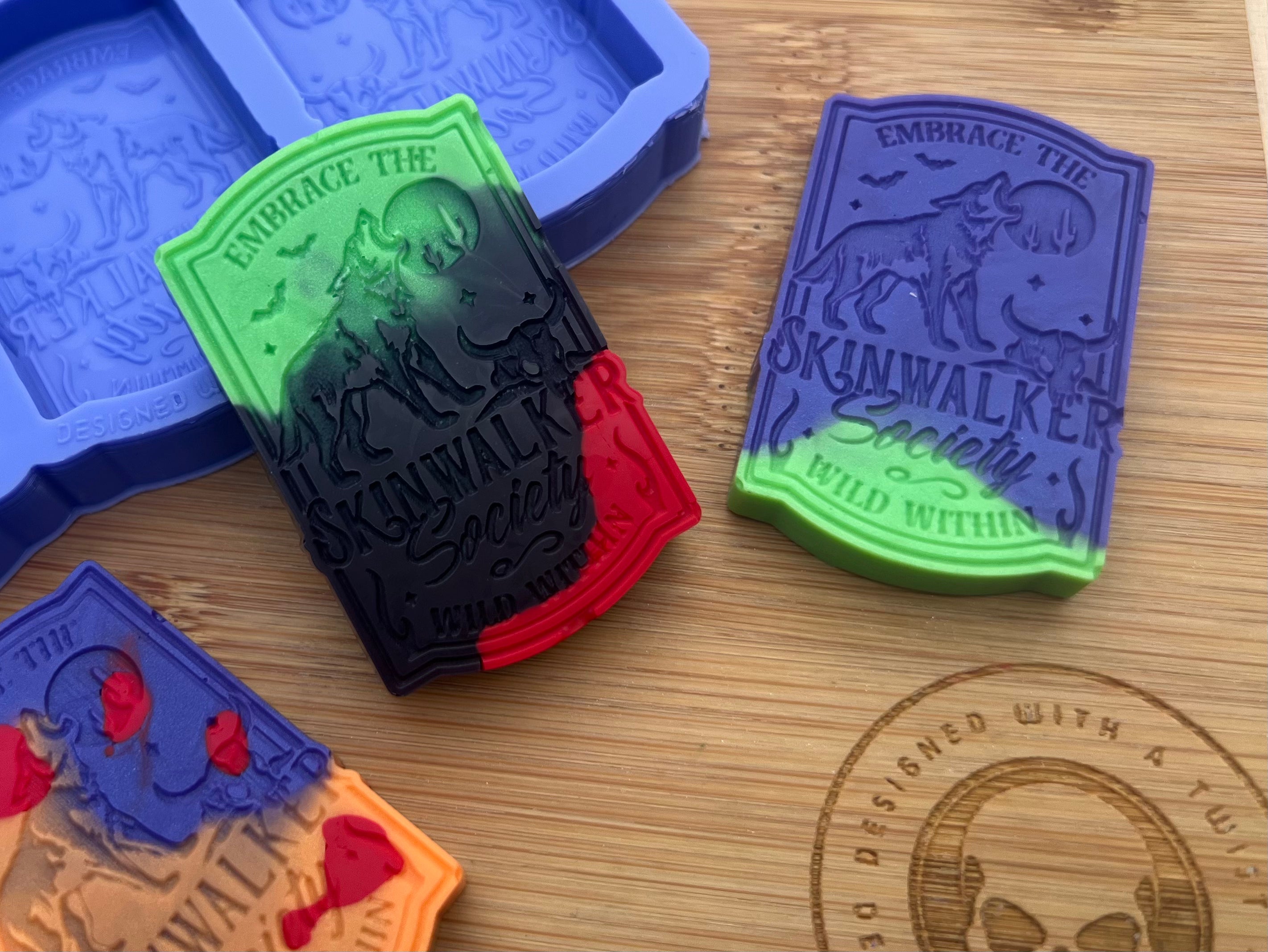 Skinwalker Society Wax Melt Silicone Mold - Designed with a Twist - Top quality silicone molds made in the UK.