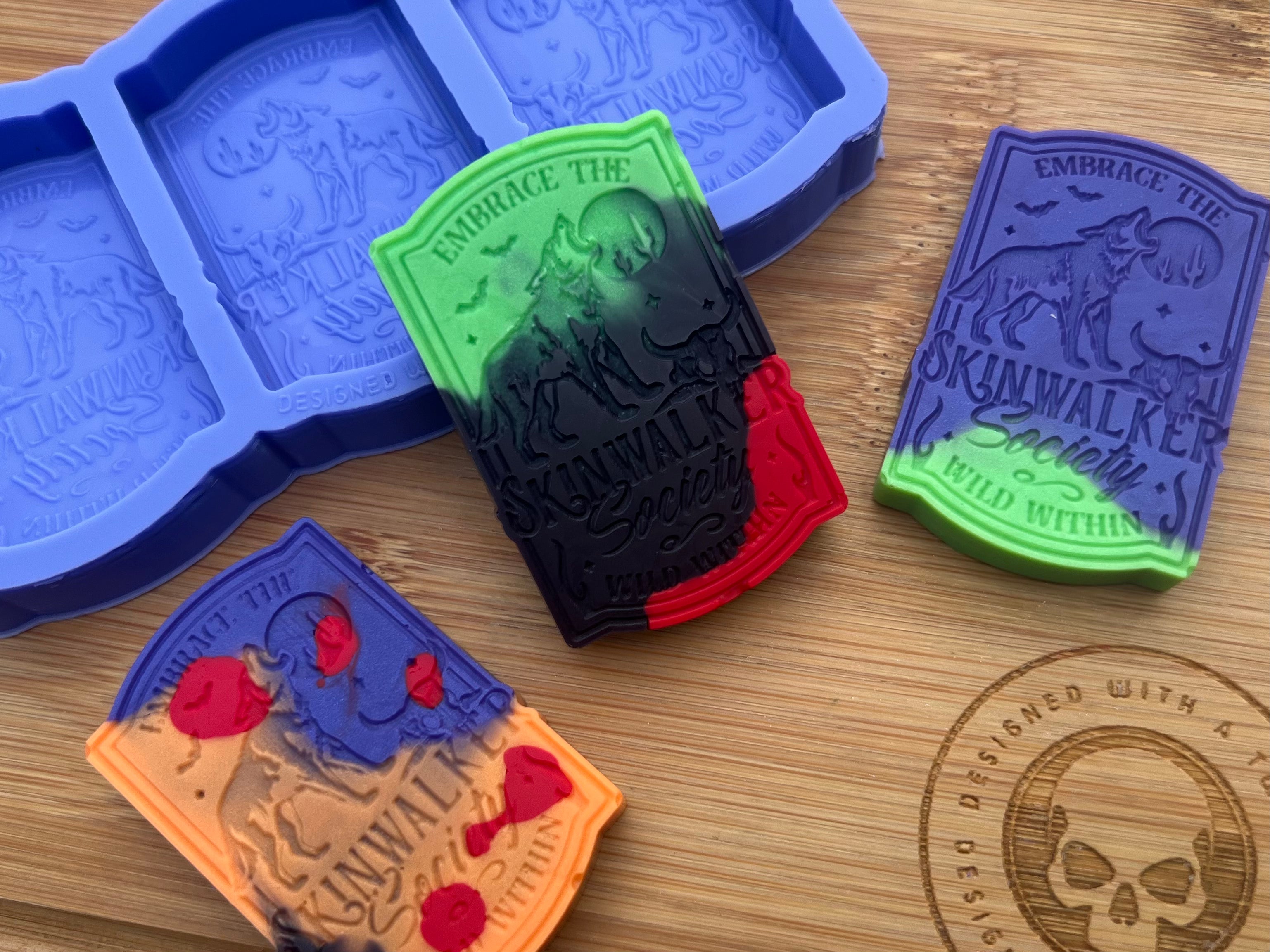 Skinwalker Society Wax Melt Silicone Mold - Designed with a Twist - Top quality silicone molds made in the UK.