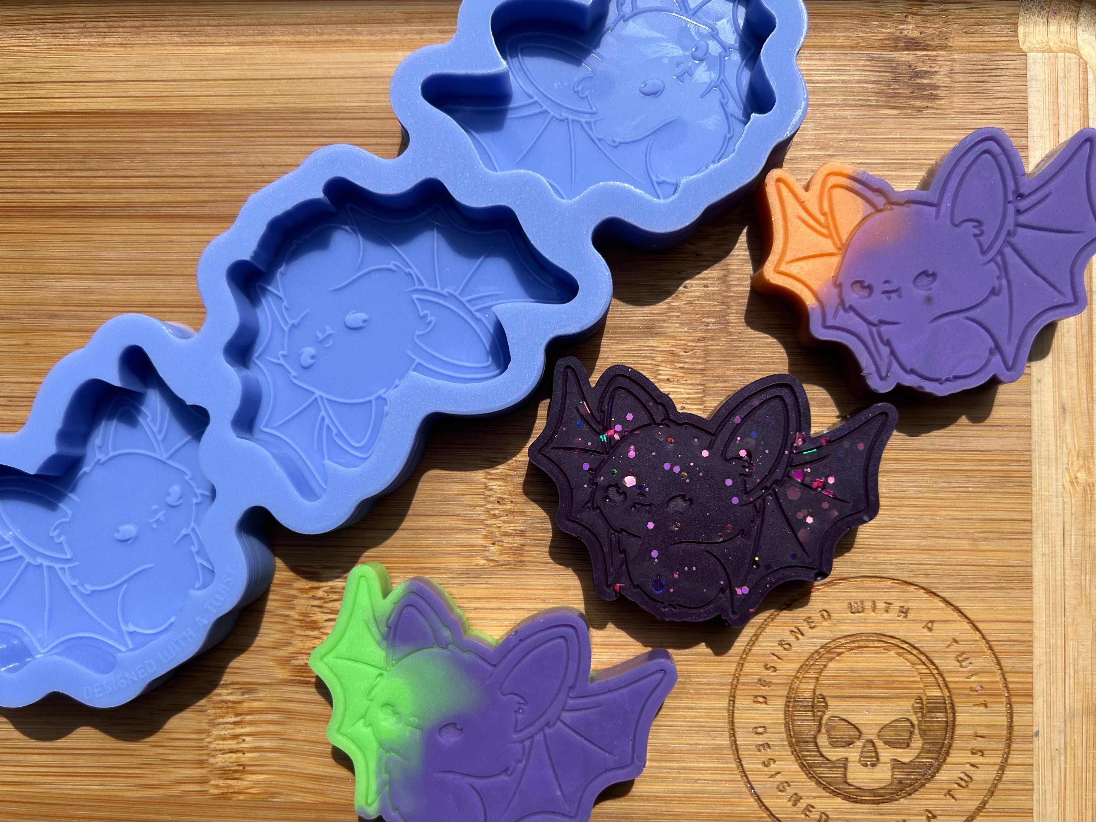 Bat Wax Melt Silicone Mold - Designed with a Twist - Top quality silicone molds made in the UK.
