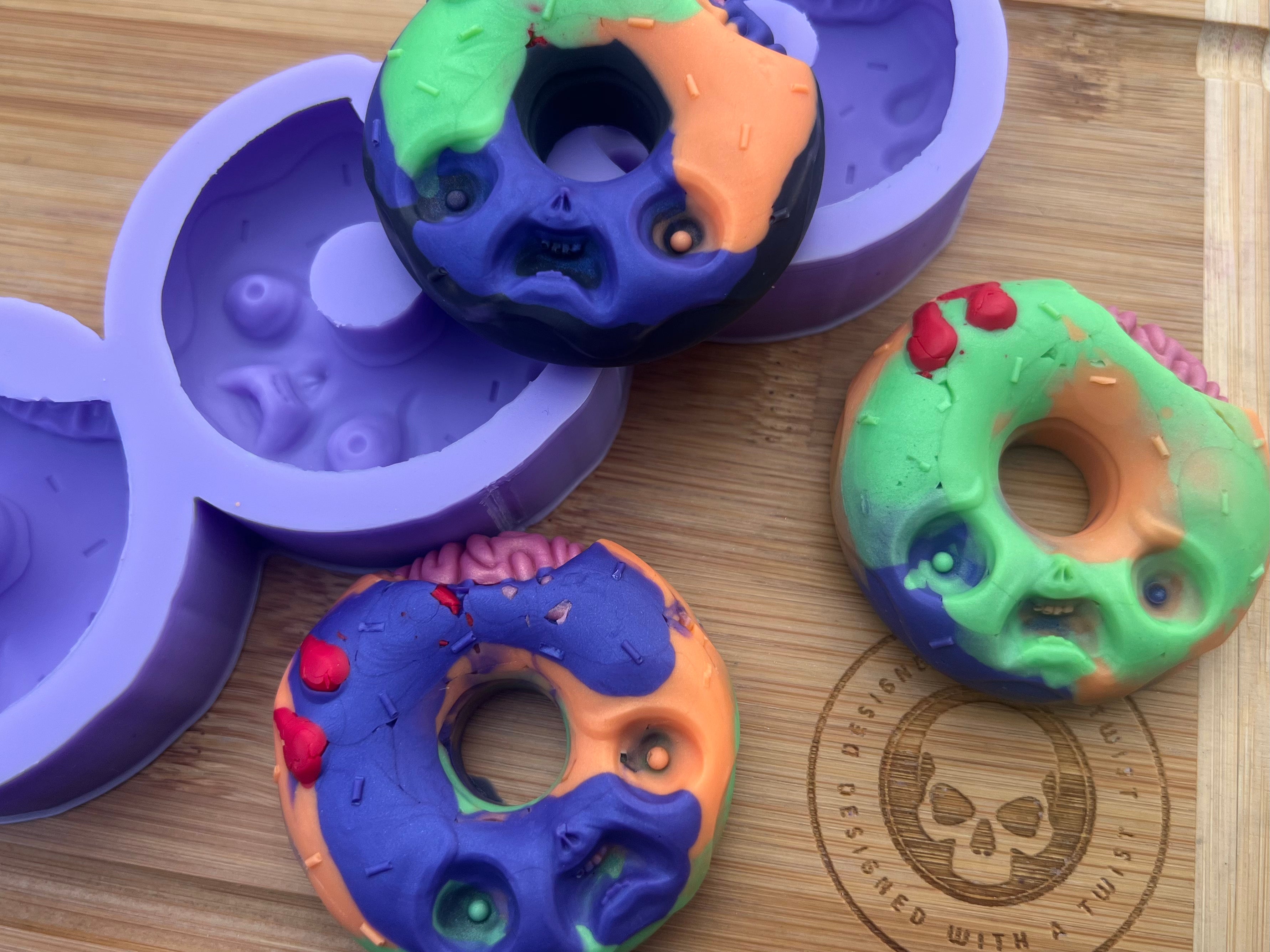 3D Zombie Doughnut Silicone Mold - Designed with a Twist - Top quality silicone molds made in the UK.