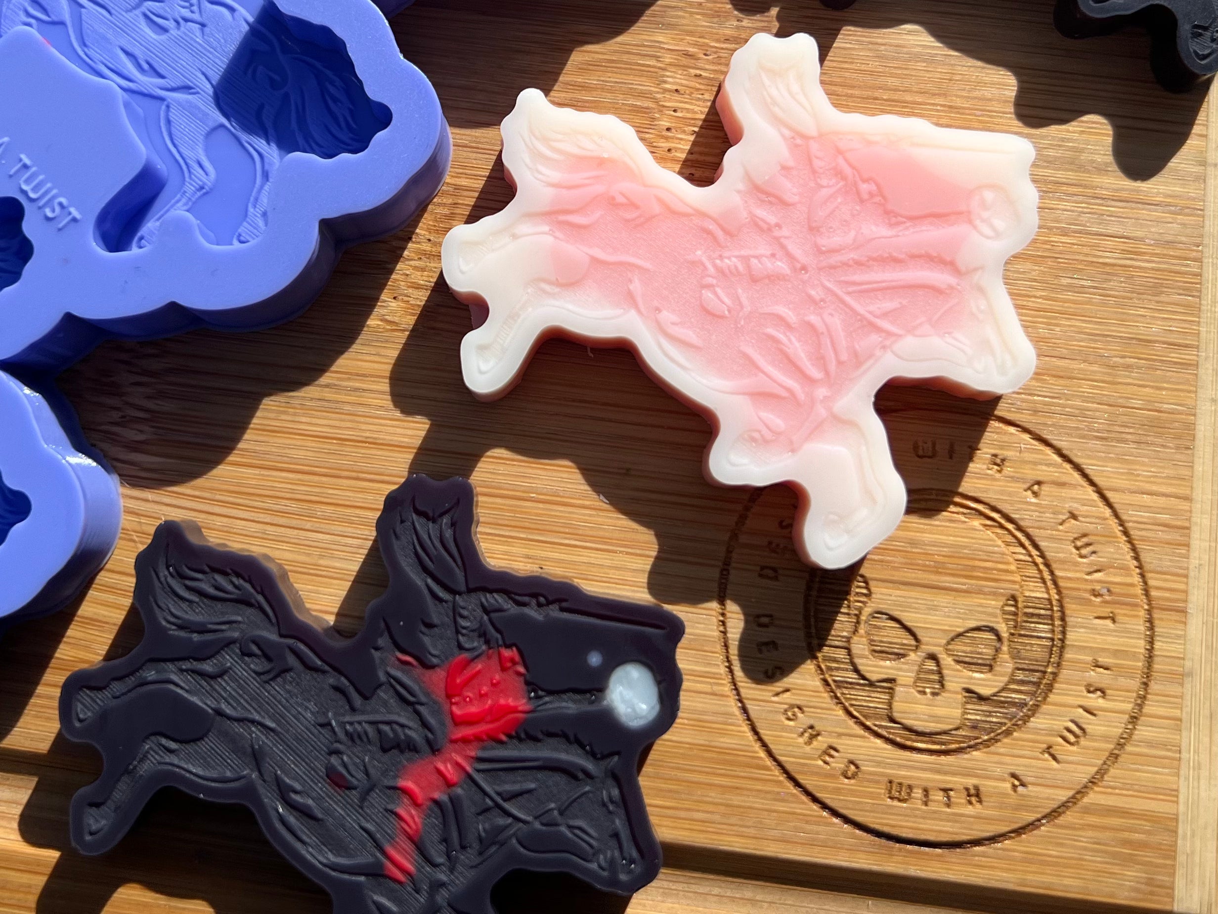 Headless Horseman Wax Melt Silicone Mold - Designed with a Twist - Top quality silicone molds made in the UK.