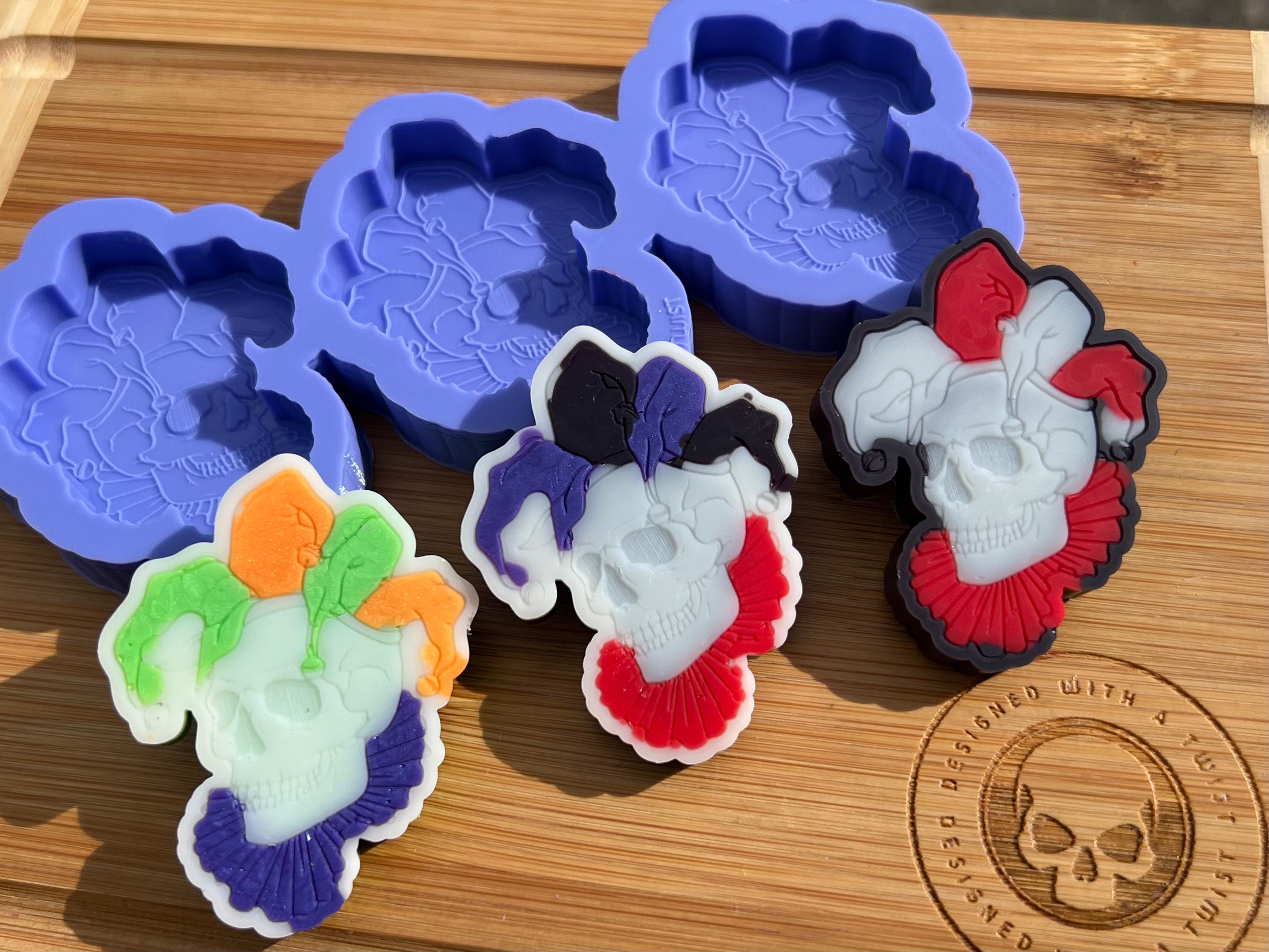 The Jester Wax Melt Silicone Mold - Designed with a Twist - Top quality silicone molds made in the UK.