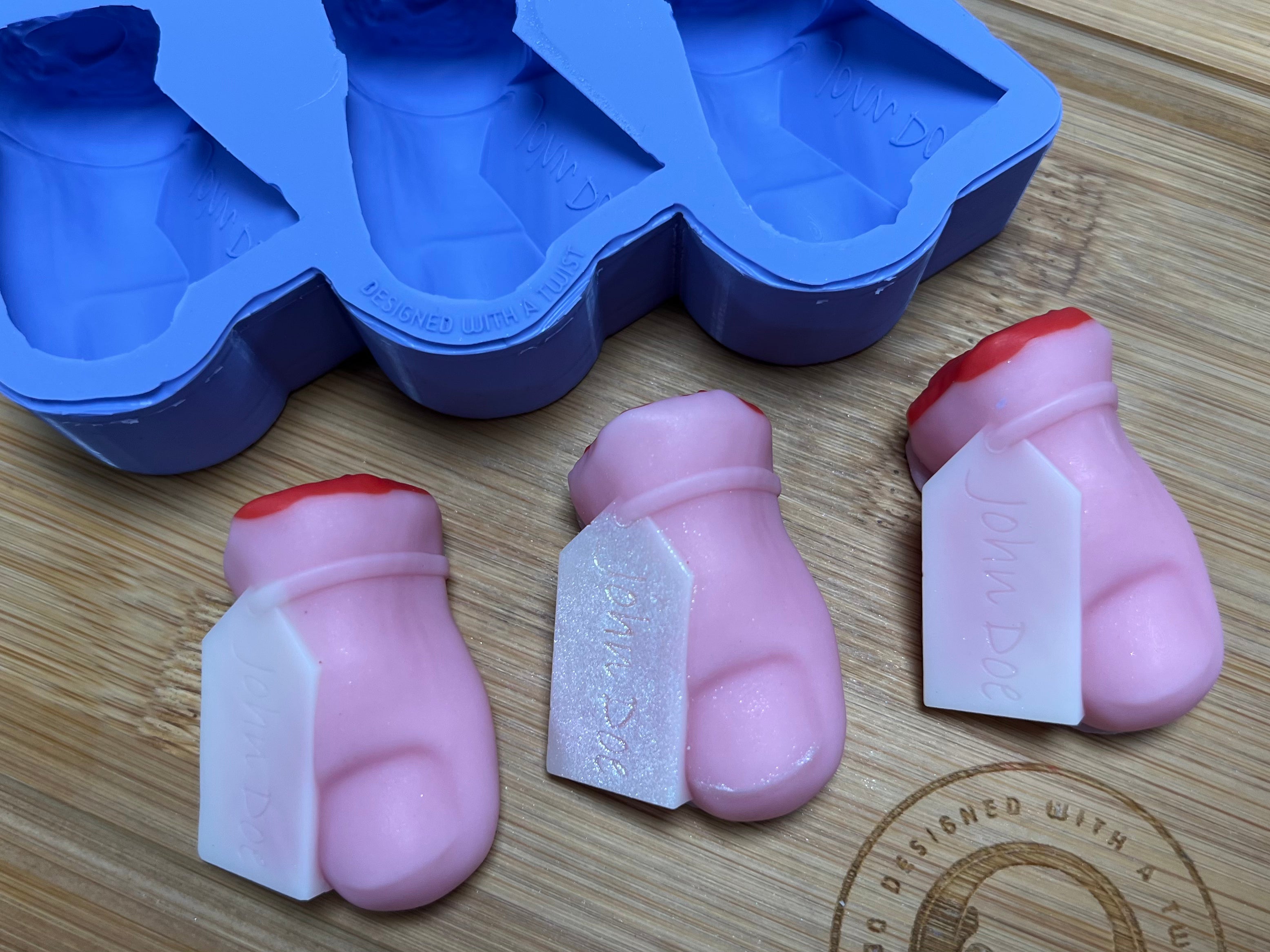 John Doe’s Toe Wax Melt Silicone Mold - Designed with a Twist - Top quality silicone molds made in the UK.