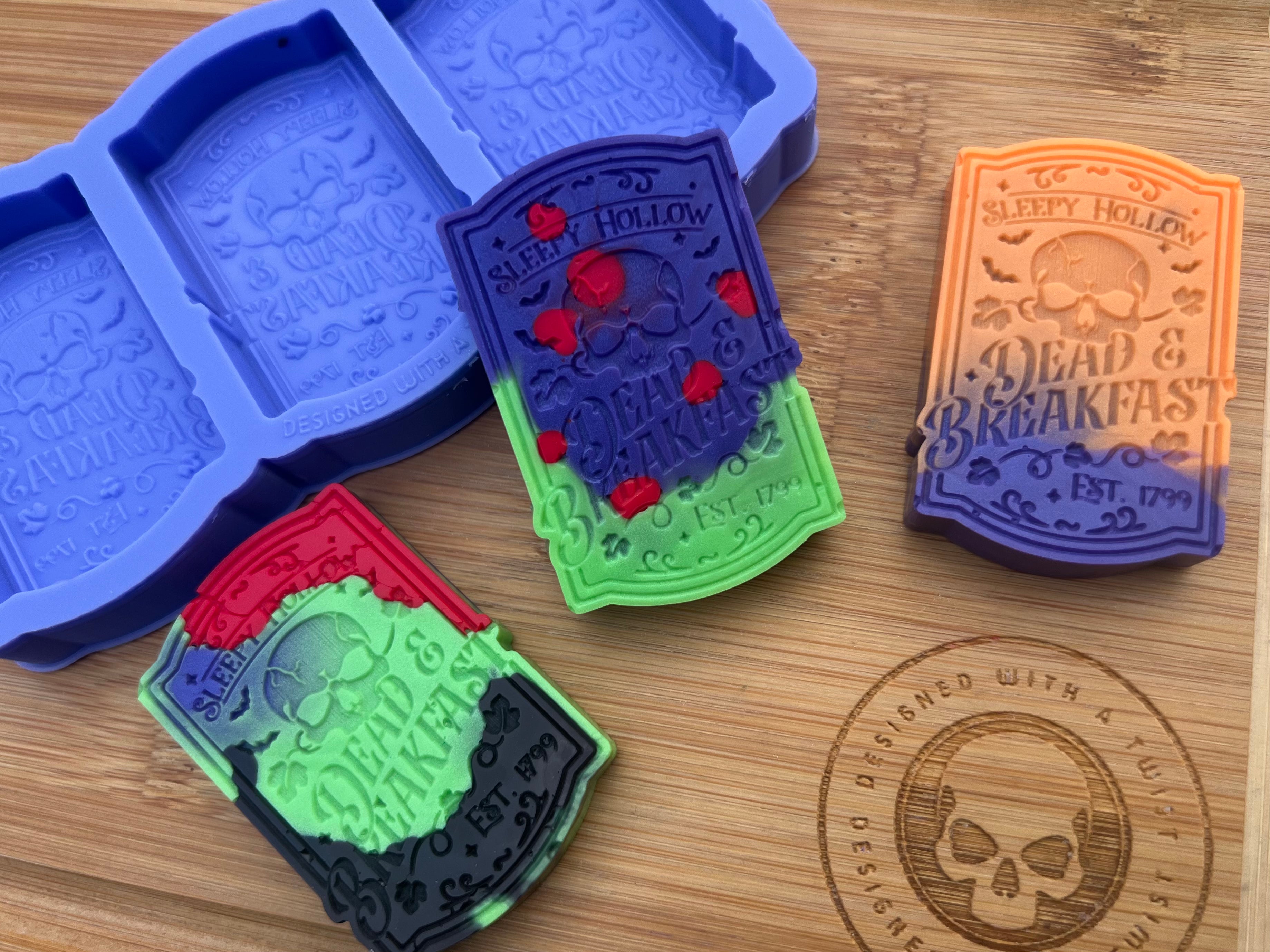 Dead & Breakfast Wax Melt Silicone Mold - Designed with a Twist - Top quality silicone molds made in the UK.