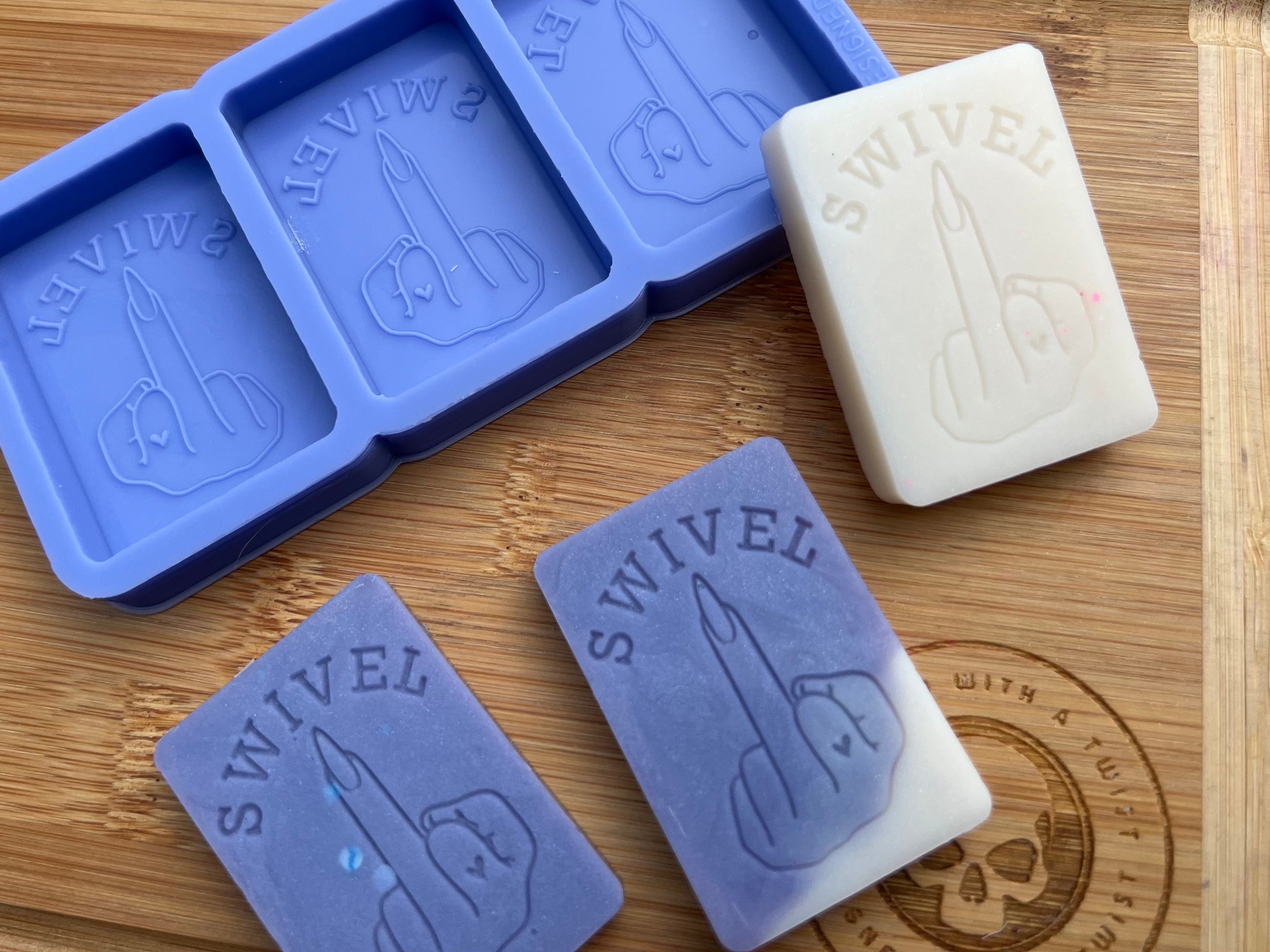 Swivel Wax Melt Silicone Mold - Designed with a Twist - Top quality silicone molds made in the UK.