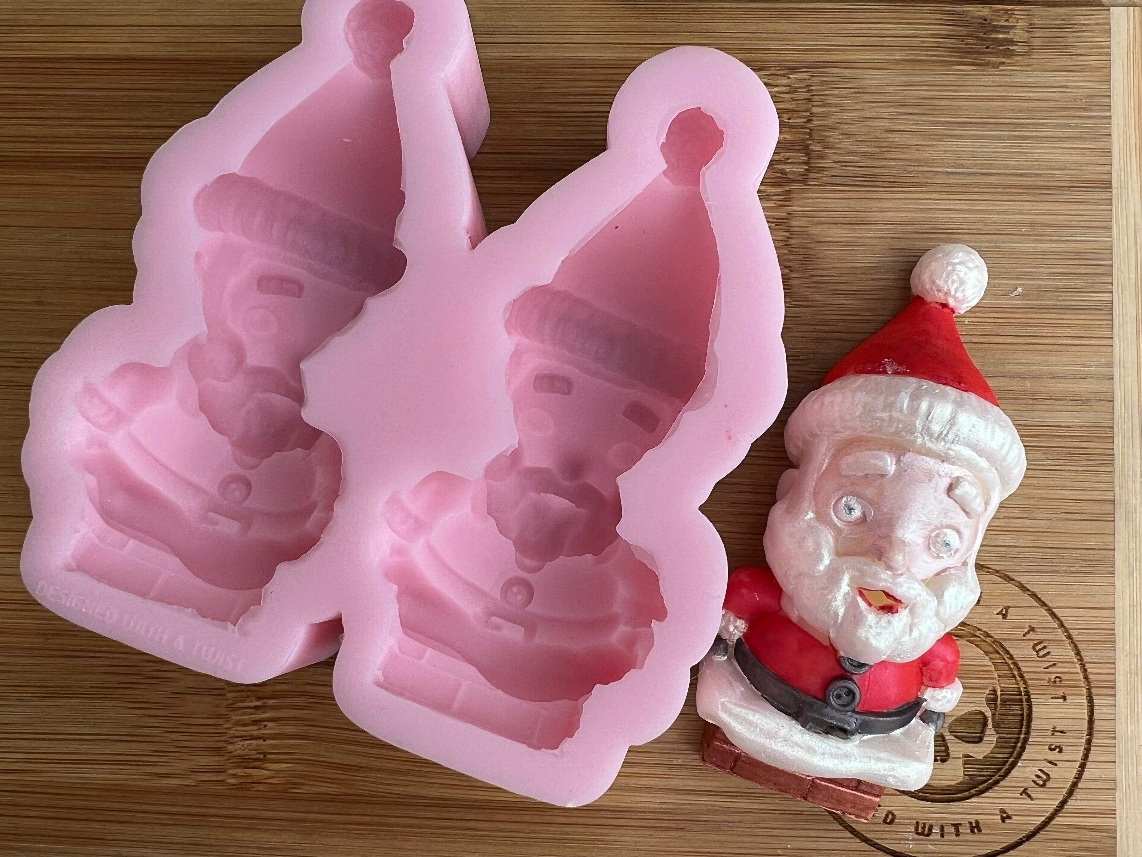 Santa Claus Wax Melt Silicone Mold - Designed with a Twist  - Top quality silicone molds made in the UK.