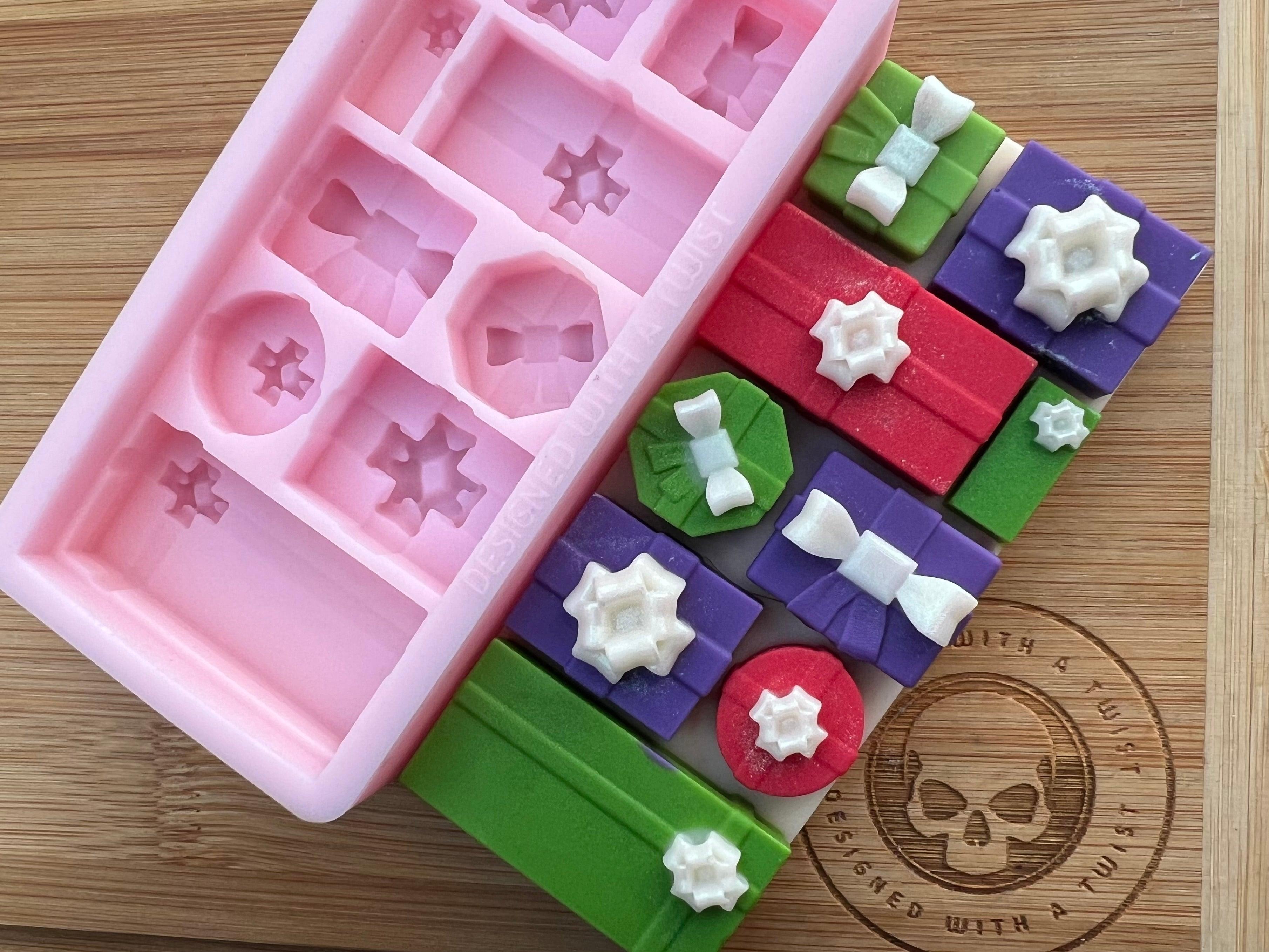 3d Christmas Present Snapbar Silicone Mold - Designed with a Twist  - Top quality silicone molds made in the UK.