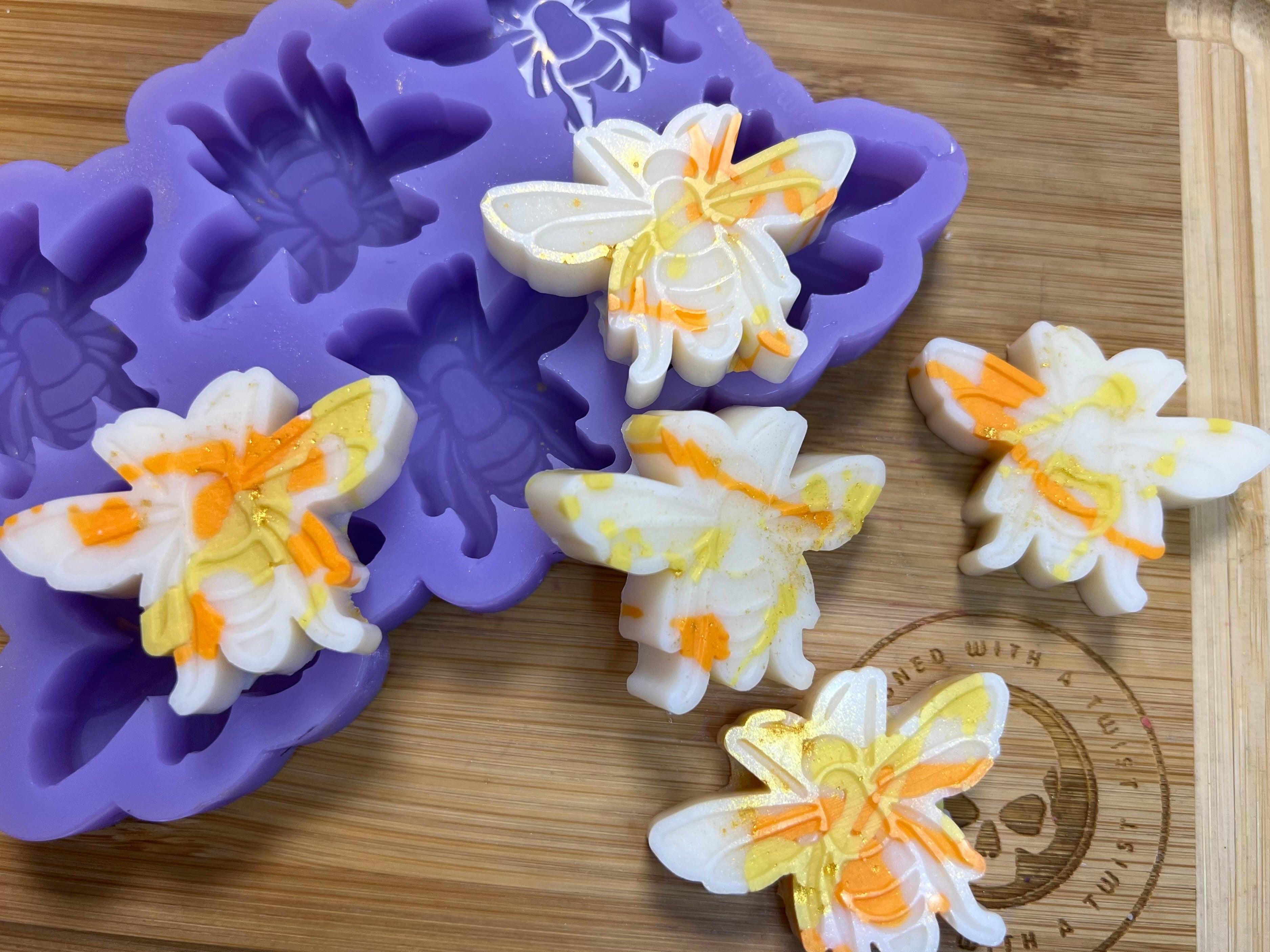 Bee Wax Melt Silicone Mold - Designed with a Twist  - Top quality silicone molds made in the UK.