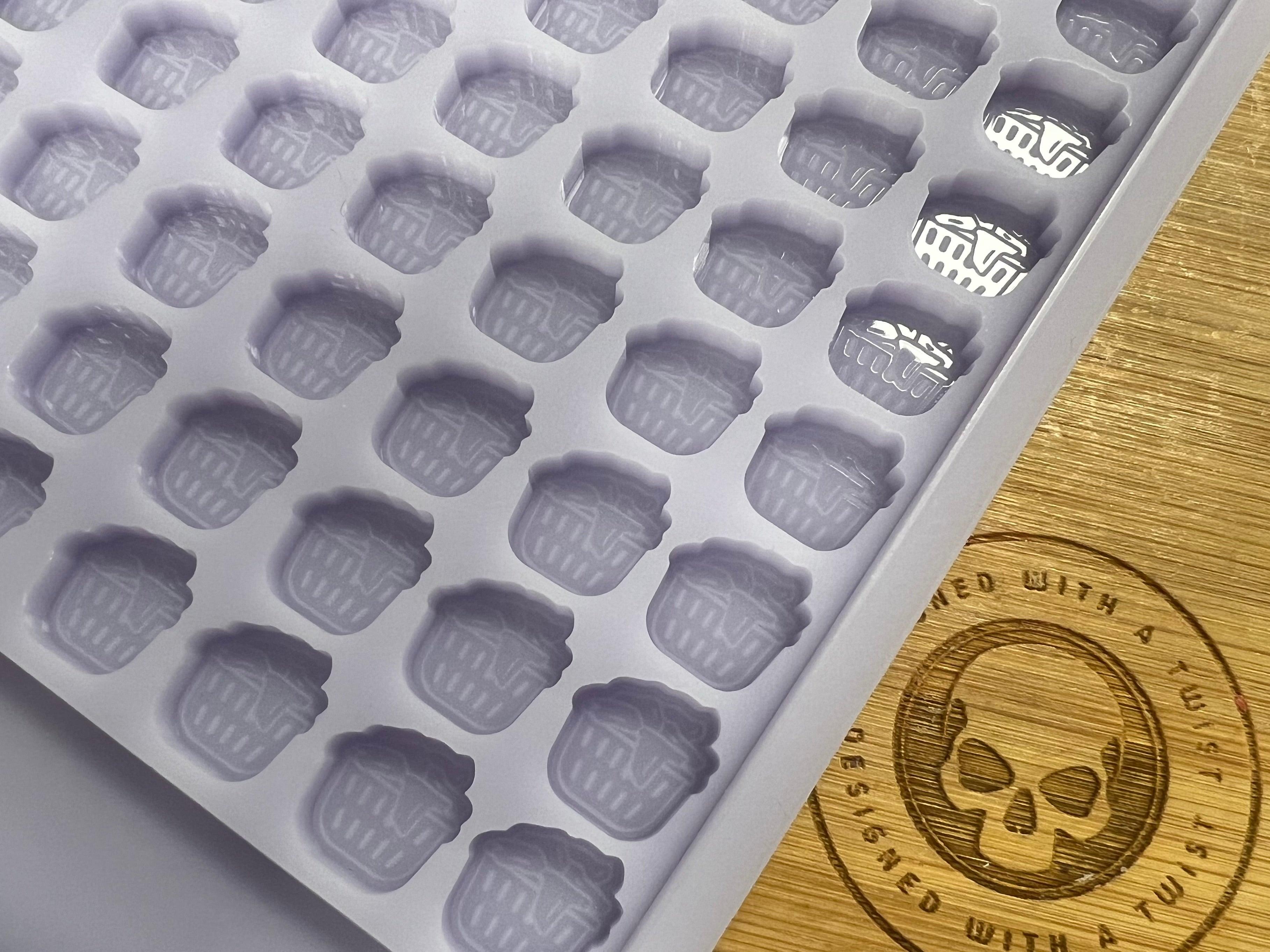 Laundry Basket Scrape n Scoop Wax Tray Silicone Mold - Designed with a Twist  - Top quality silicone molds made in the UK.