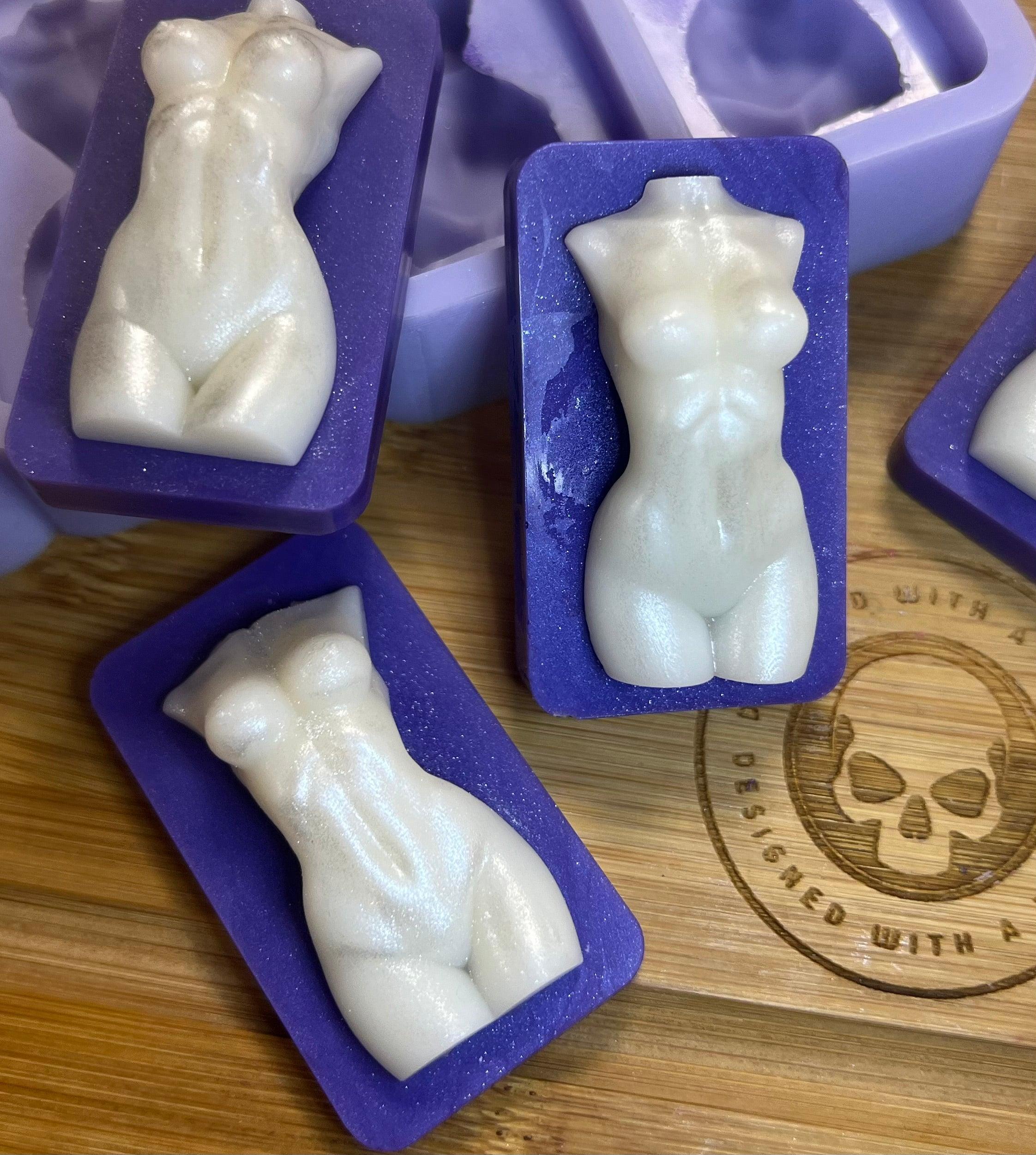 Goddess Torso Melt Silicone Mold - Designed with a Twist  - Top quality silicone molds made in the UK.